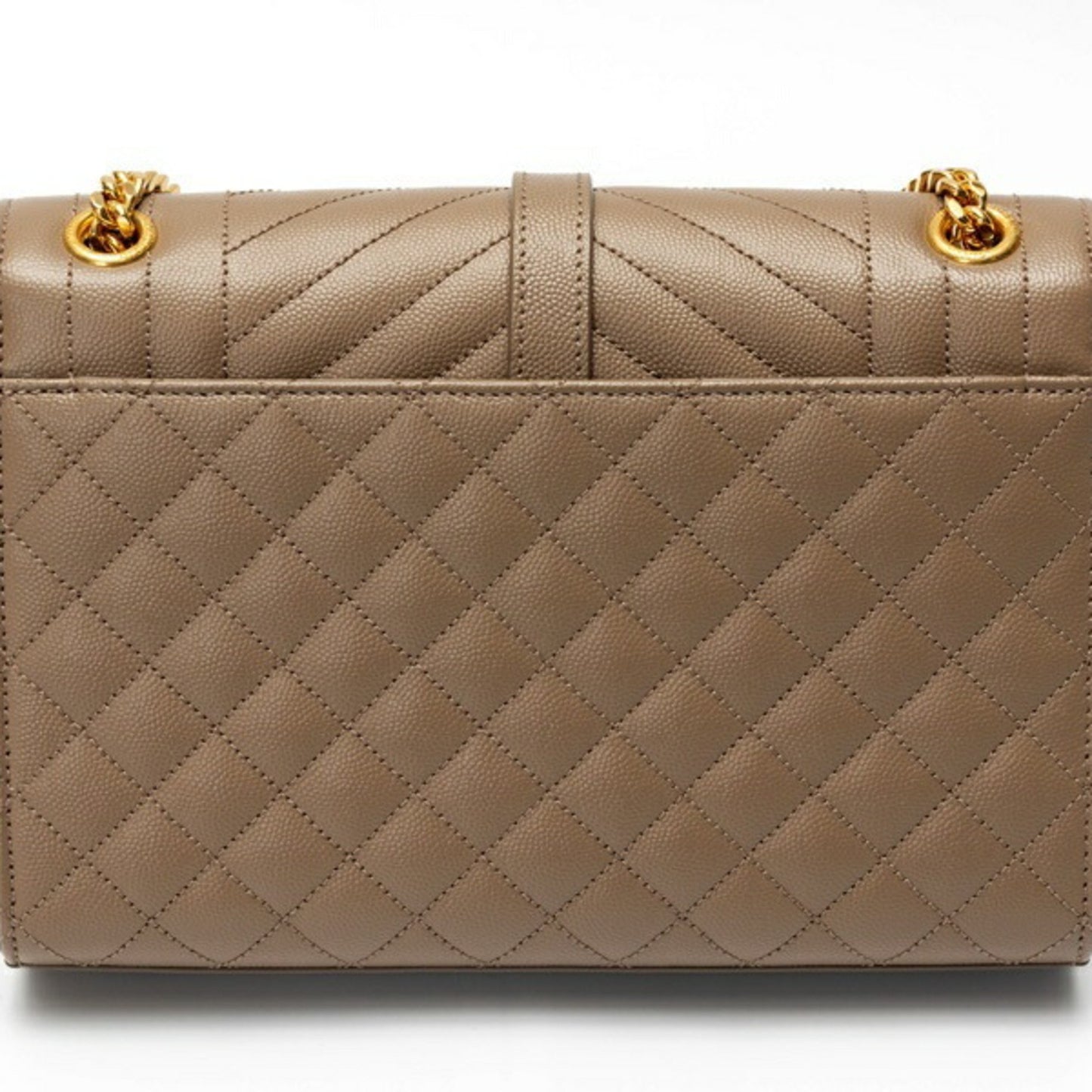 Saint Laurent Saint Laurent Envelope Medium Chain Shoulder Bag 600185 Grain De Poudre Quilted