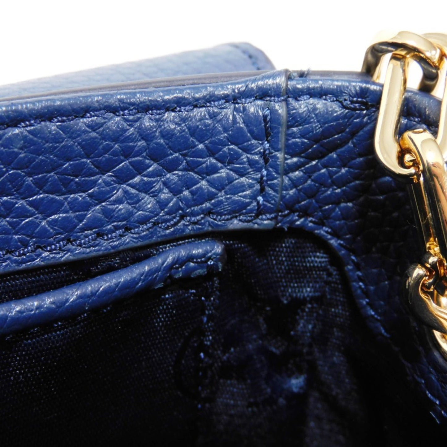 Tory Burch Thea Mini Shoulder Bag Tassel Crossbody Unused Double T Embossed Royal Navy 67303