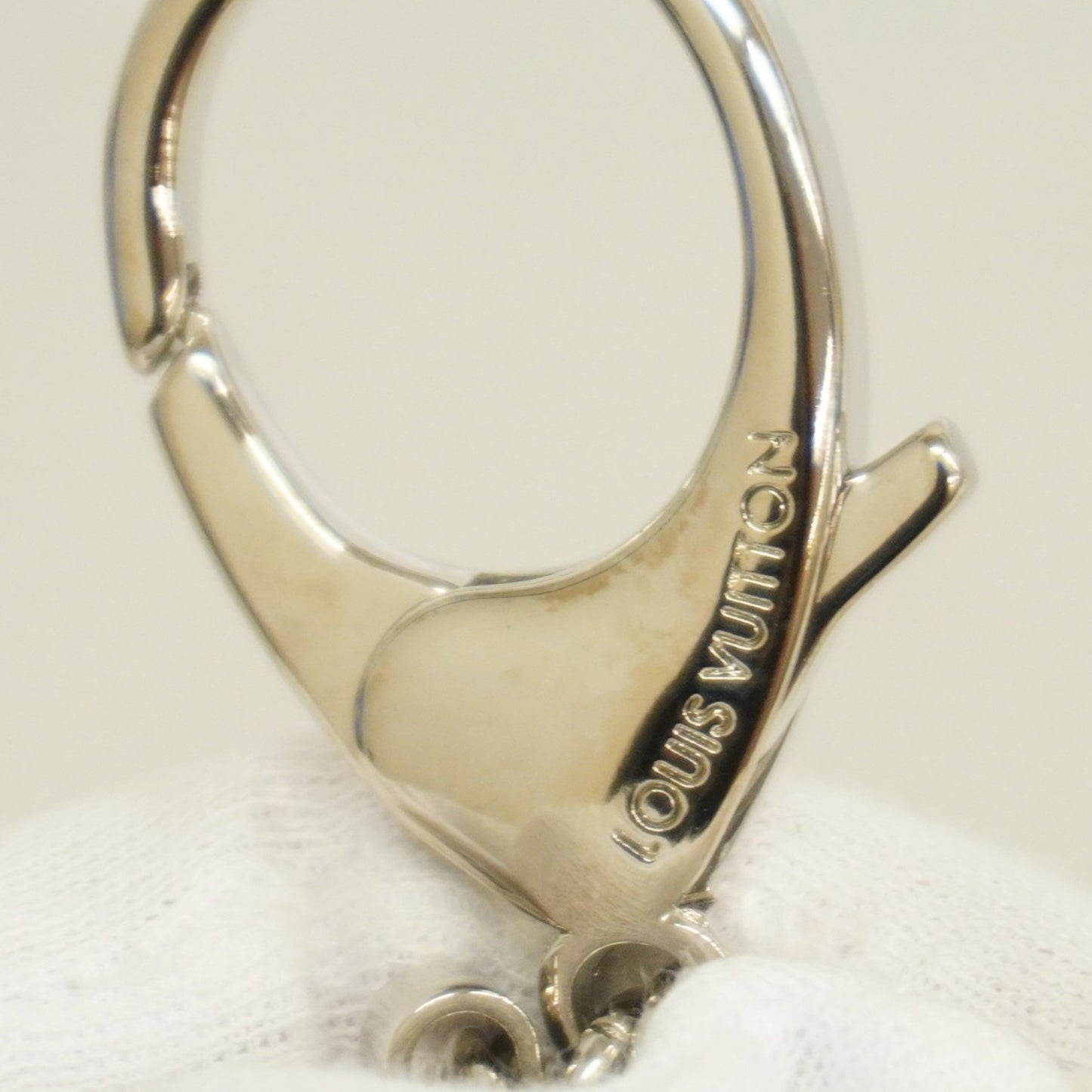 Louis Vuitton Limy Keychain M67935 Beige Silver