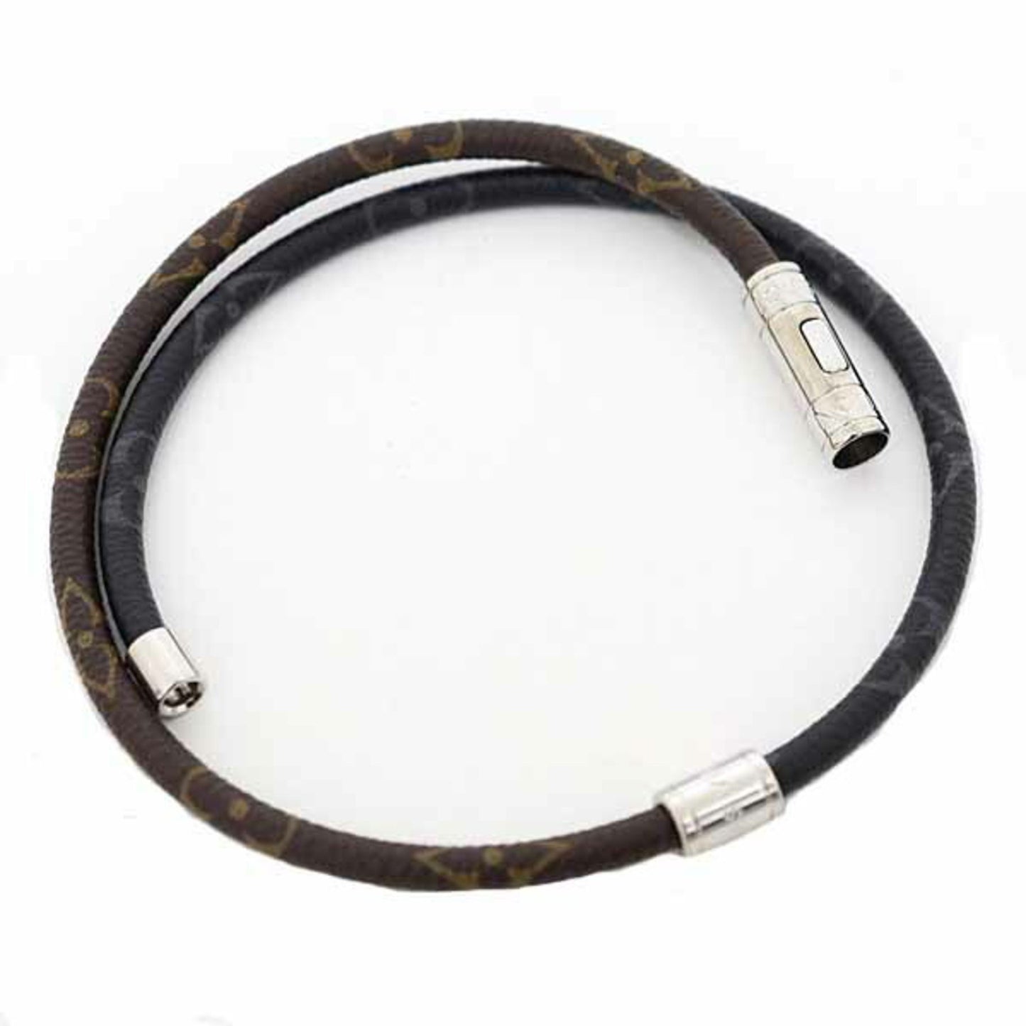 Louis Vuitton Keep It Bracelet Monogram Eclipse Macassar Brown Black S