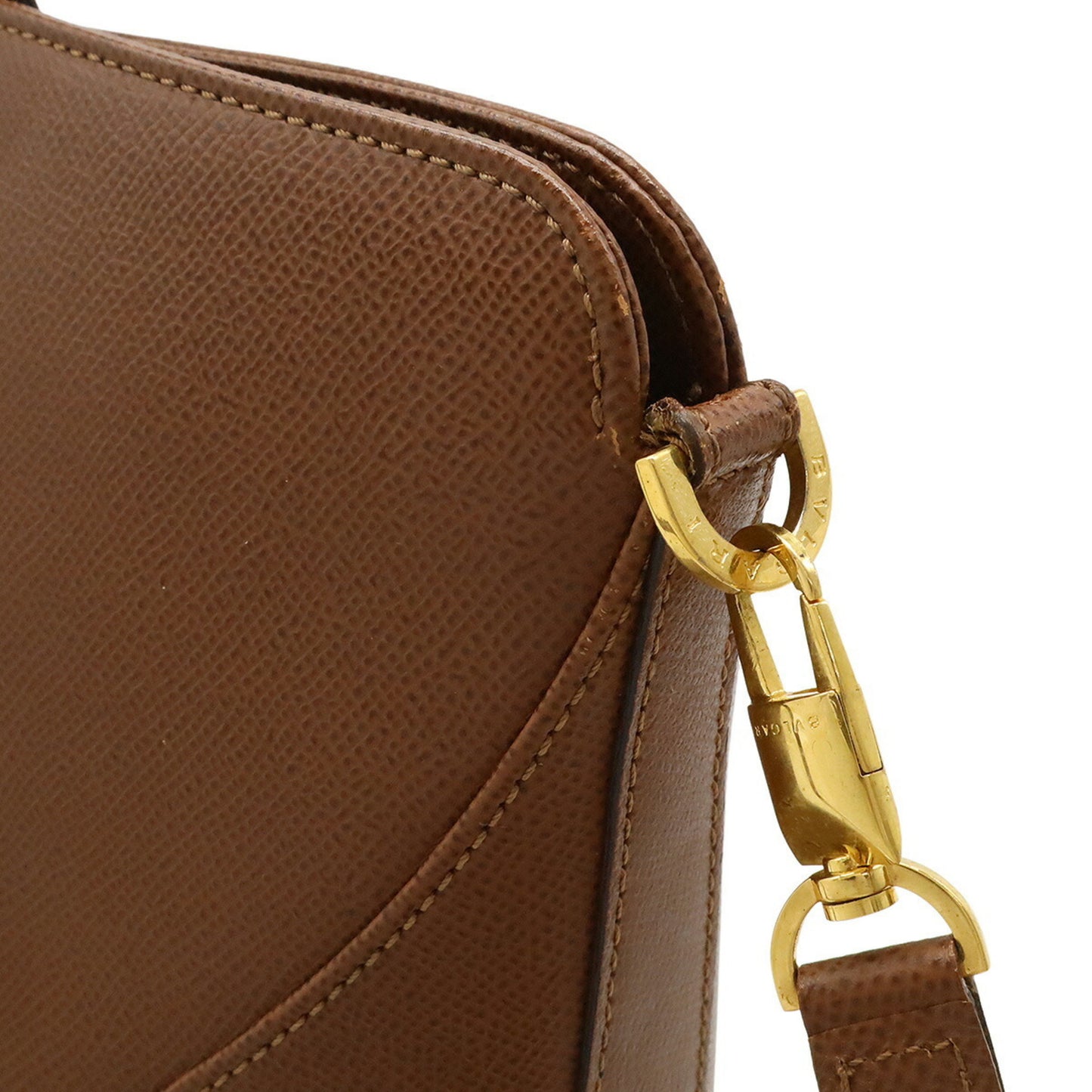 Bvlgari Bvlgari Dcollet Handbag Shoulder Bag Leather Brown