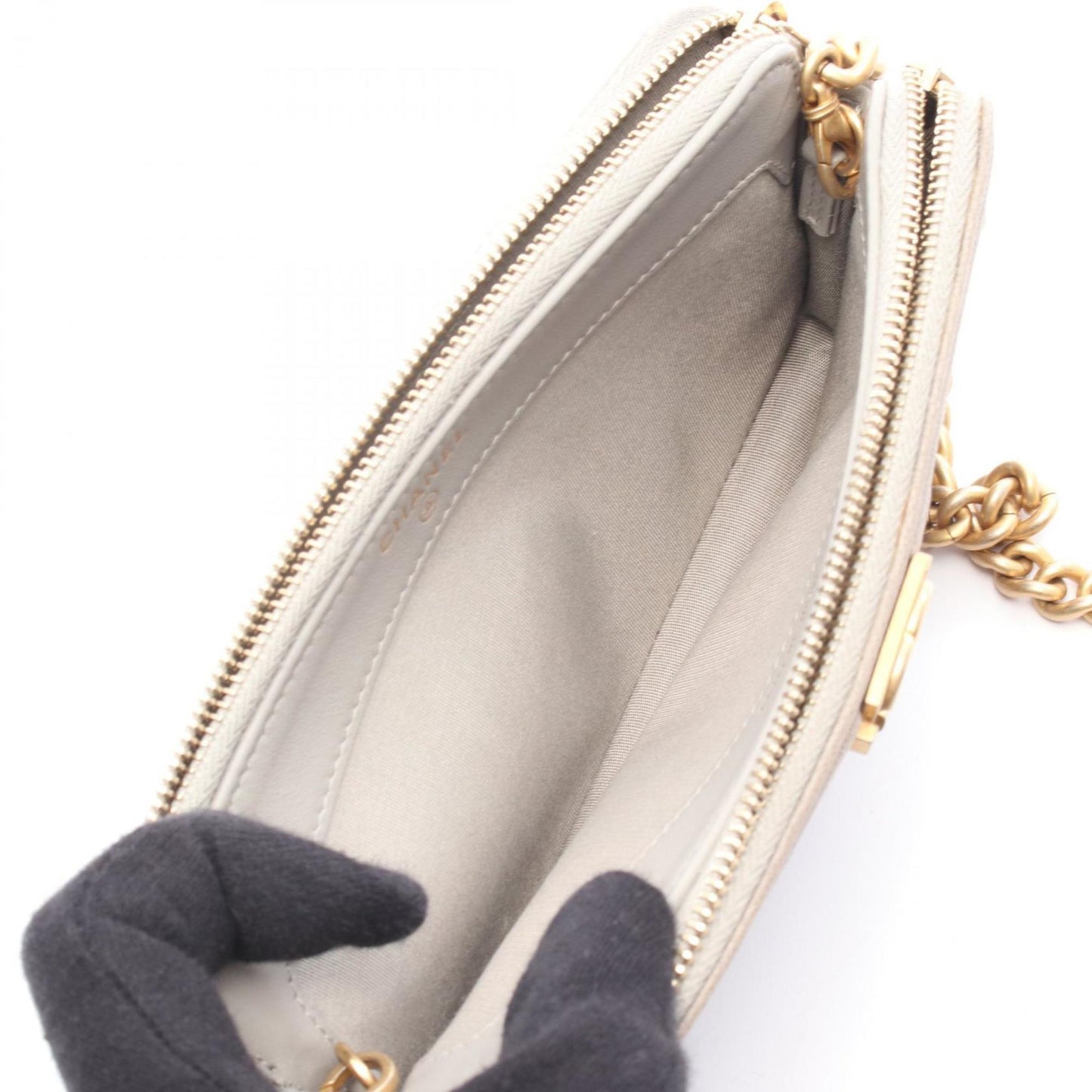 Chanel Boy Chanel Shoulder Bag In Grained Calfskin Leather