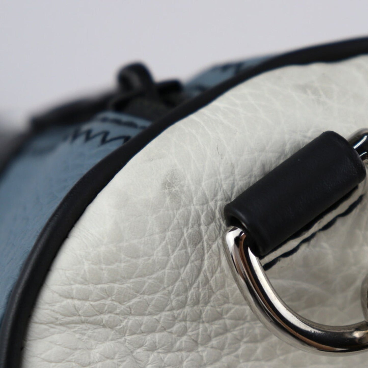Louis Vuitton Monogram Porochon Shoulder Bag M59927 Taurillon Leather Gray X Yellow White Silver