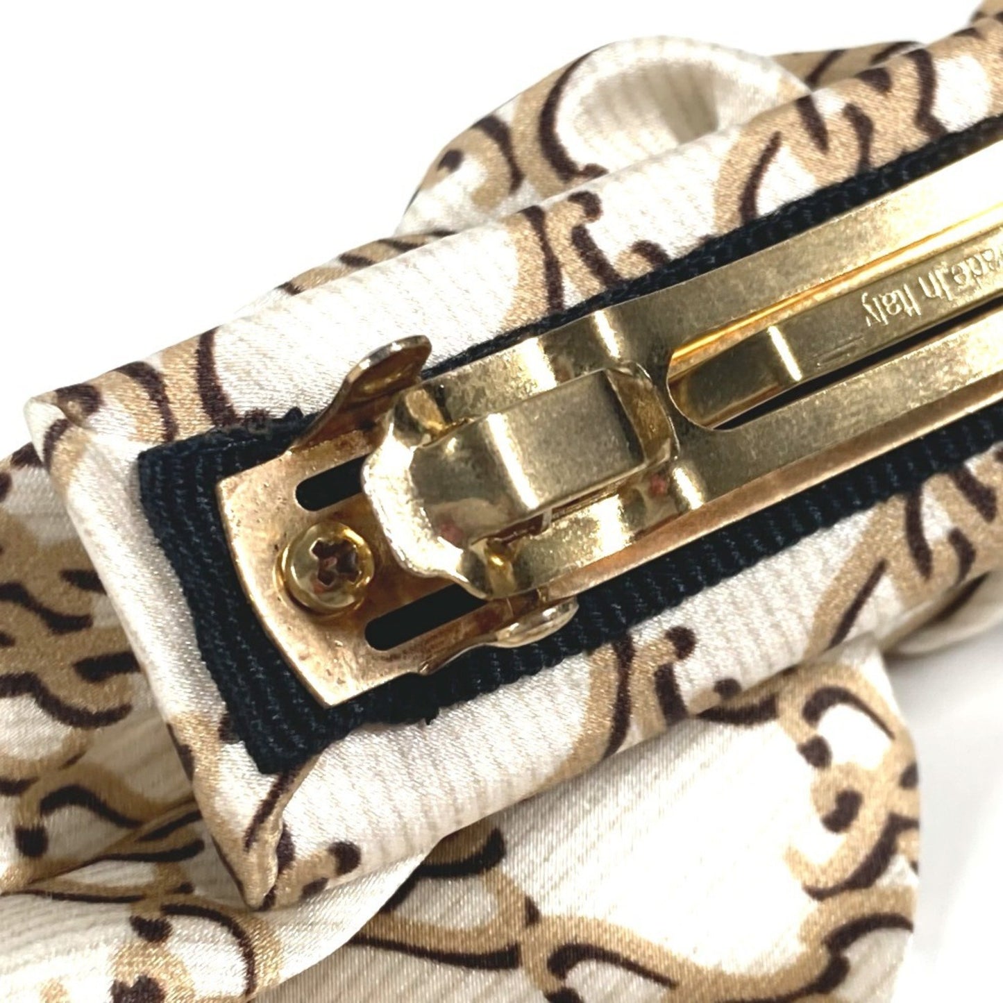 Fendi Ribbon Hair Hairpin Barrette Silk