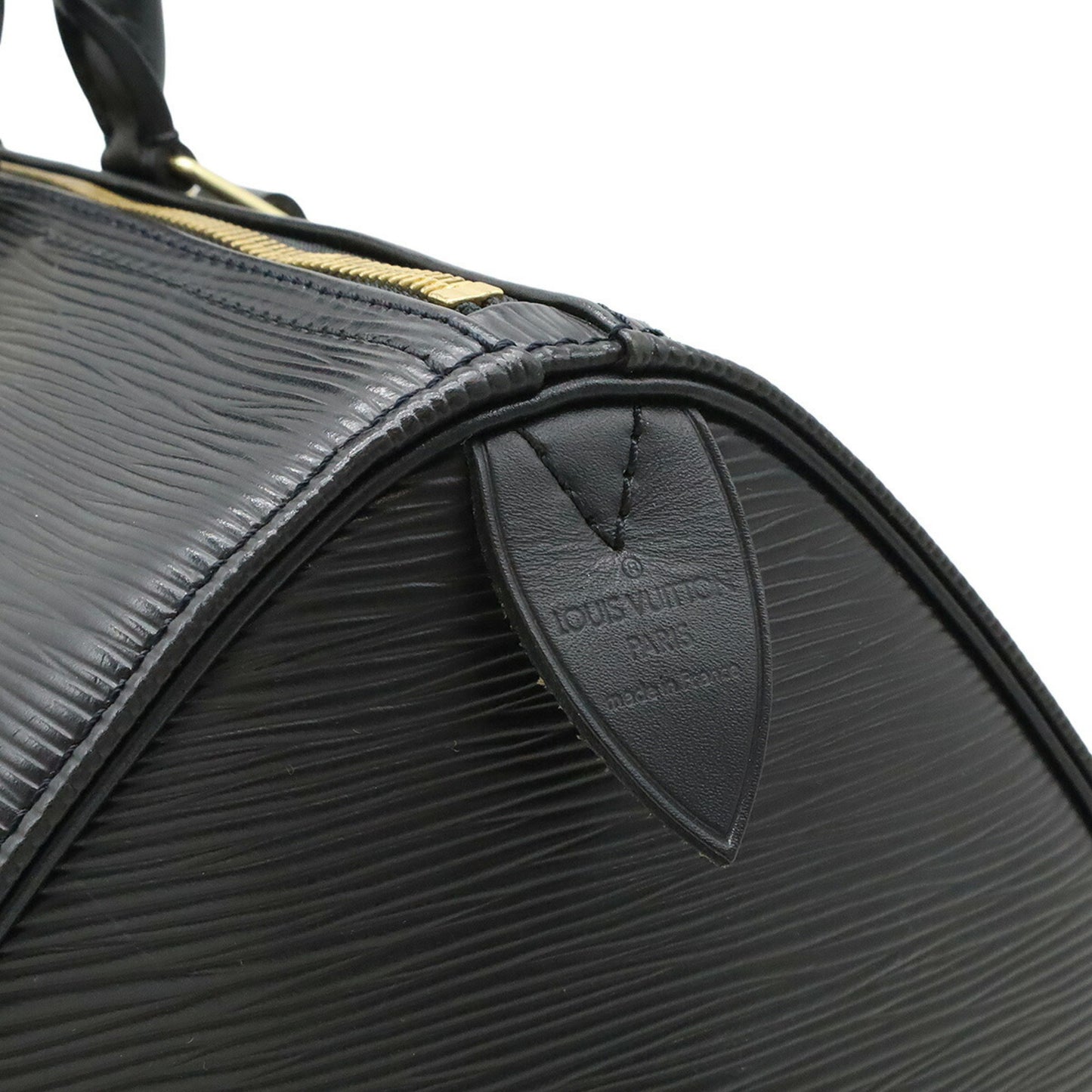 Louis Vuitton Epi Speedy 35 Handbag/Boston Bag In Leather Noir And Black