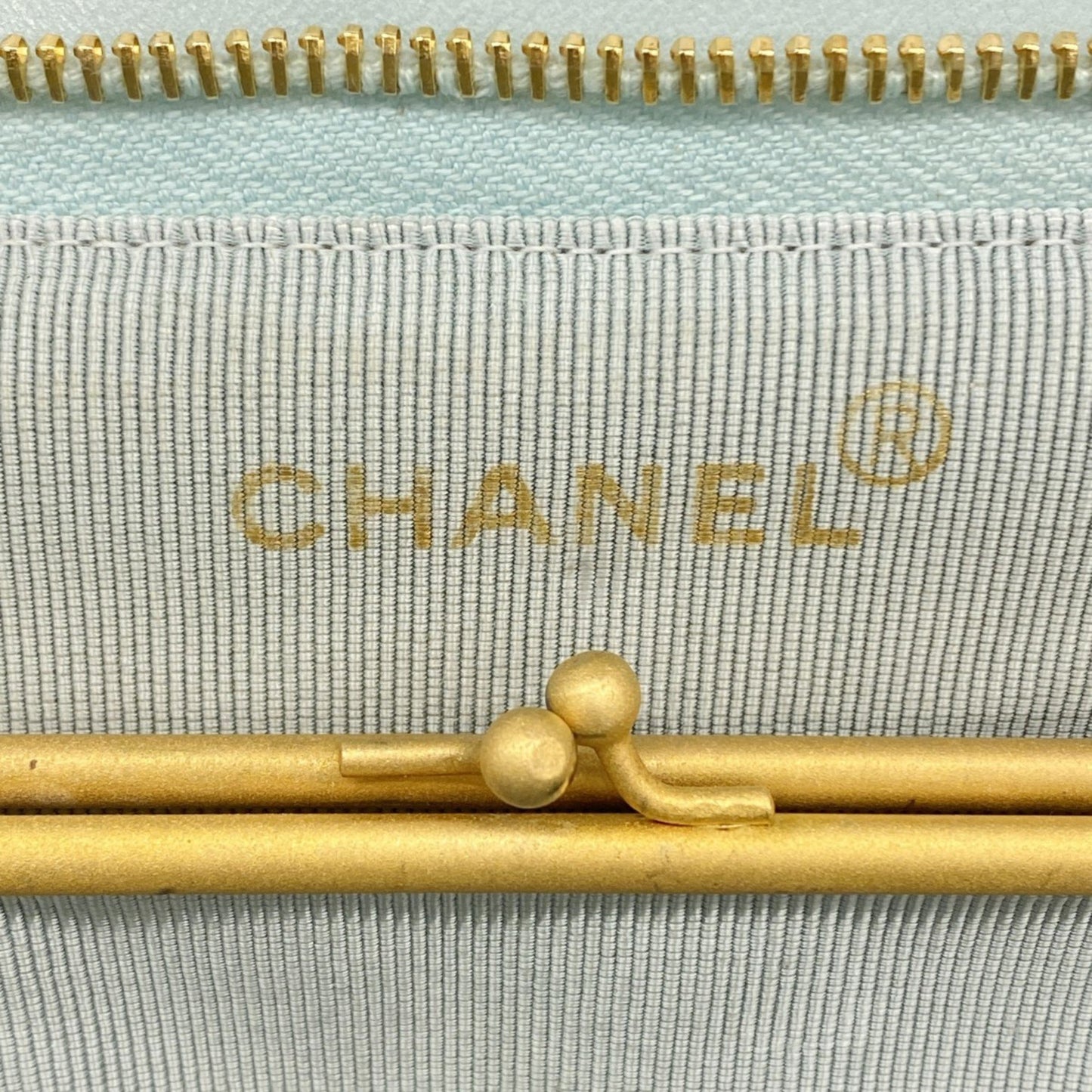 Chanel Shoulder Bag Chain Lambskin Mint Green