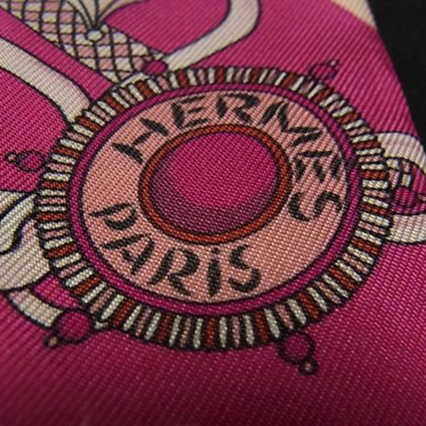 Hermes Scarf/Muffler Twilly "Festival Des Amazones" Pink Silk