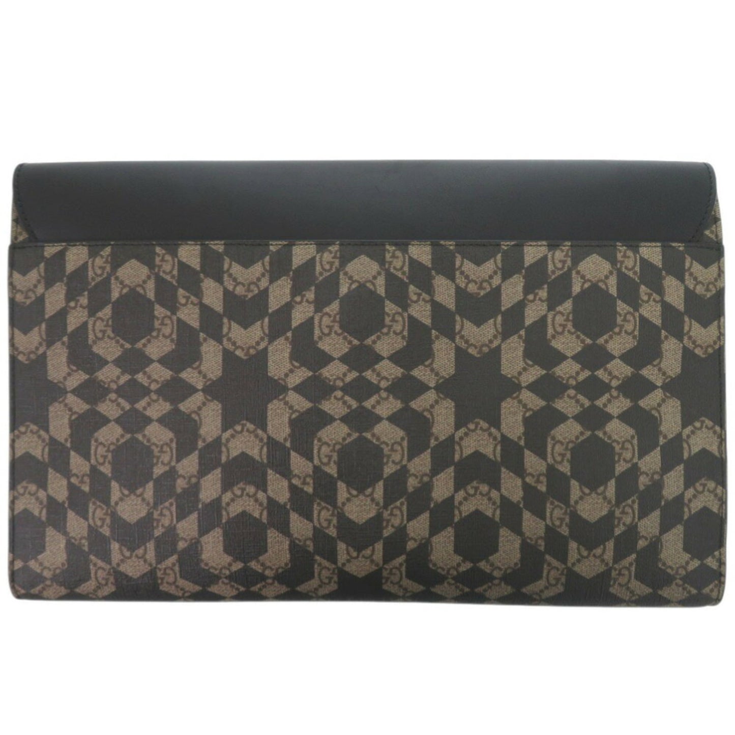 Gucci Kaleido Star 406725 Gg Pvc/Leather Beige Clutch Bag 0826Gucci
