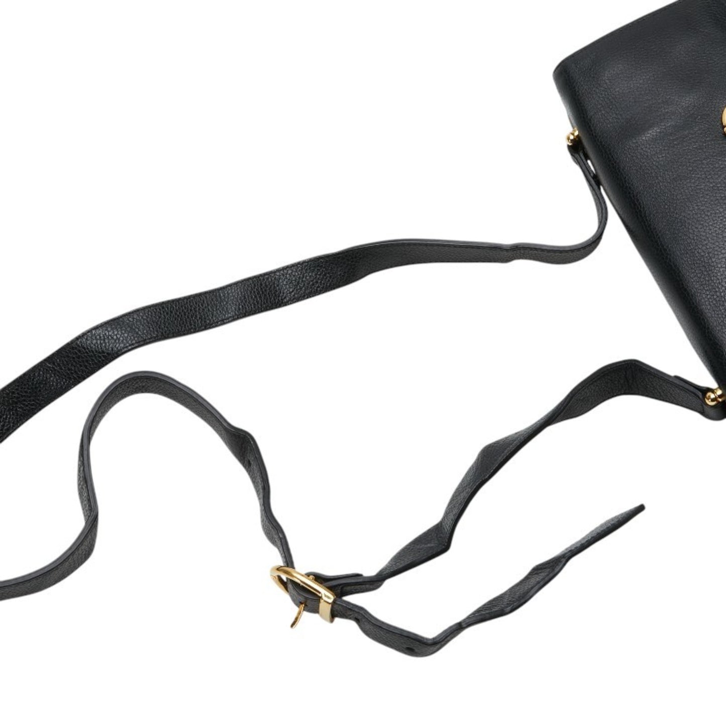 Gucci Zumi Shoulder Bag 576388 Black Leather