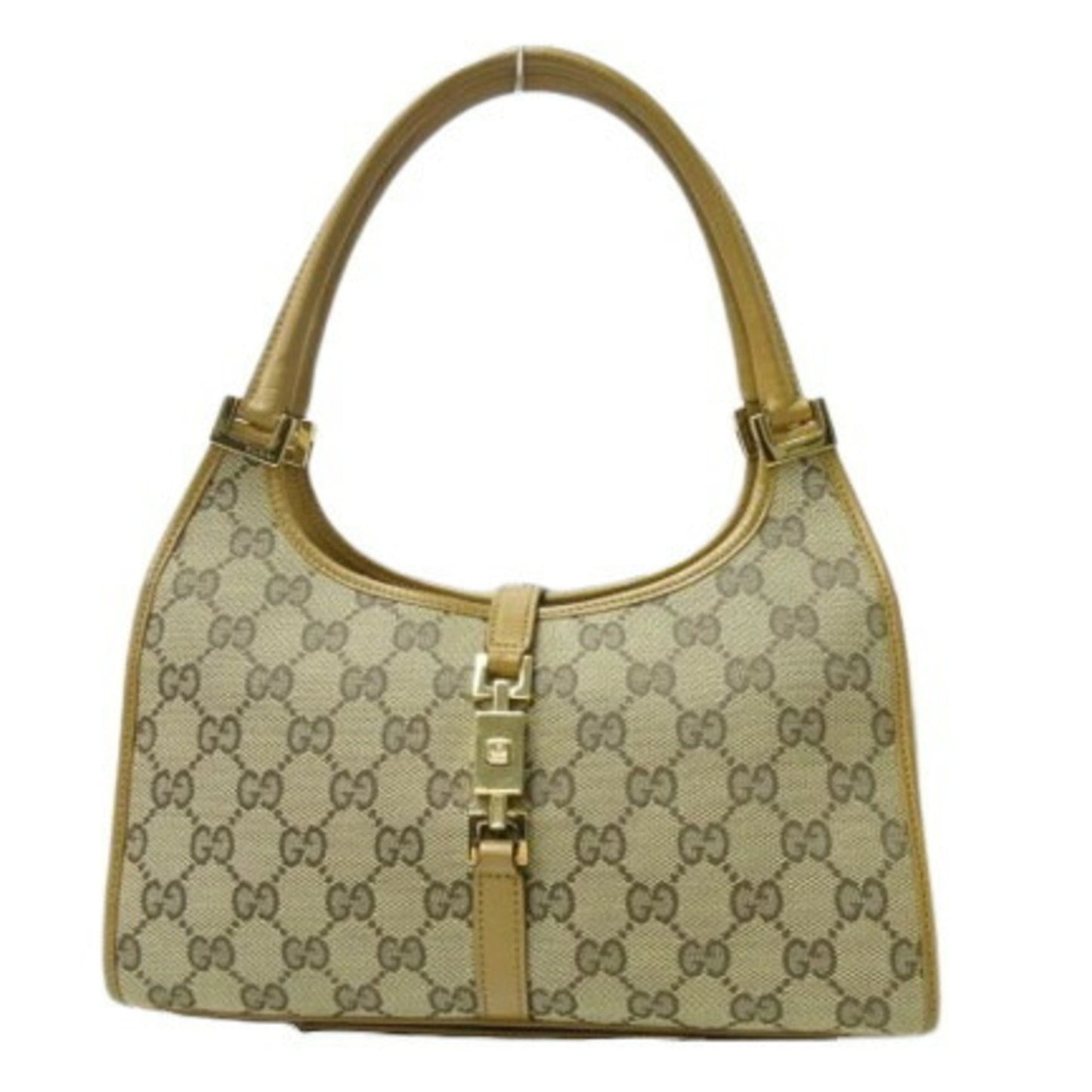 Gucci Jackie 002 1068 Handbag In Light Brown Gg Canvas