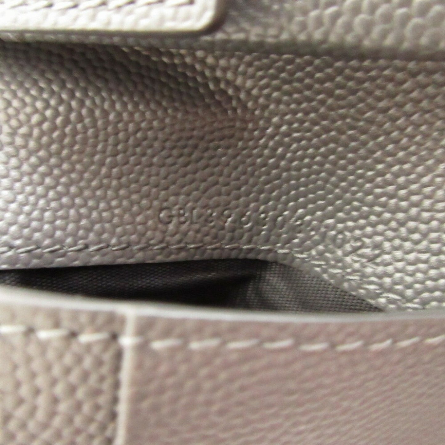 Yves Saint Laurent Saint Laurent Paris 396303 Leather Grey Bi-Fold Wallet 1552Saint Laurent Paris