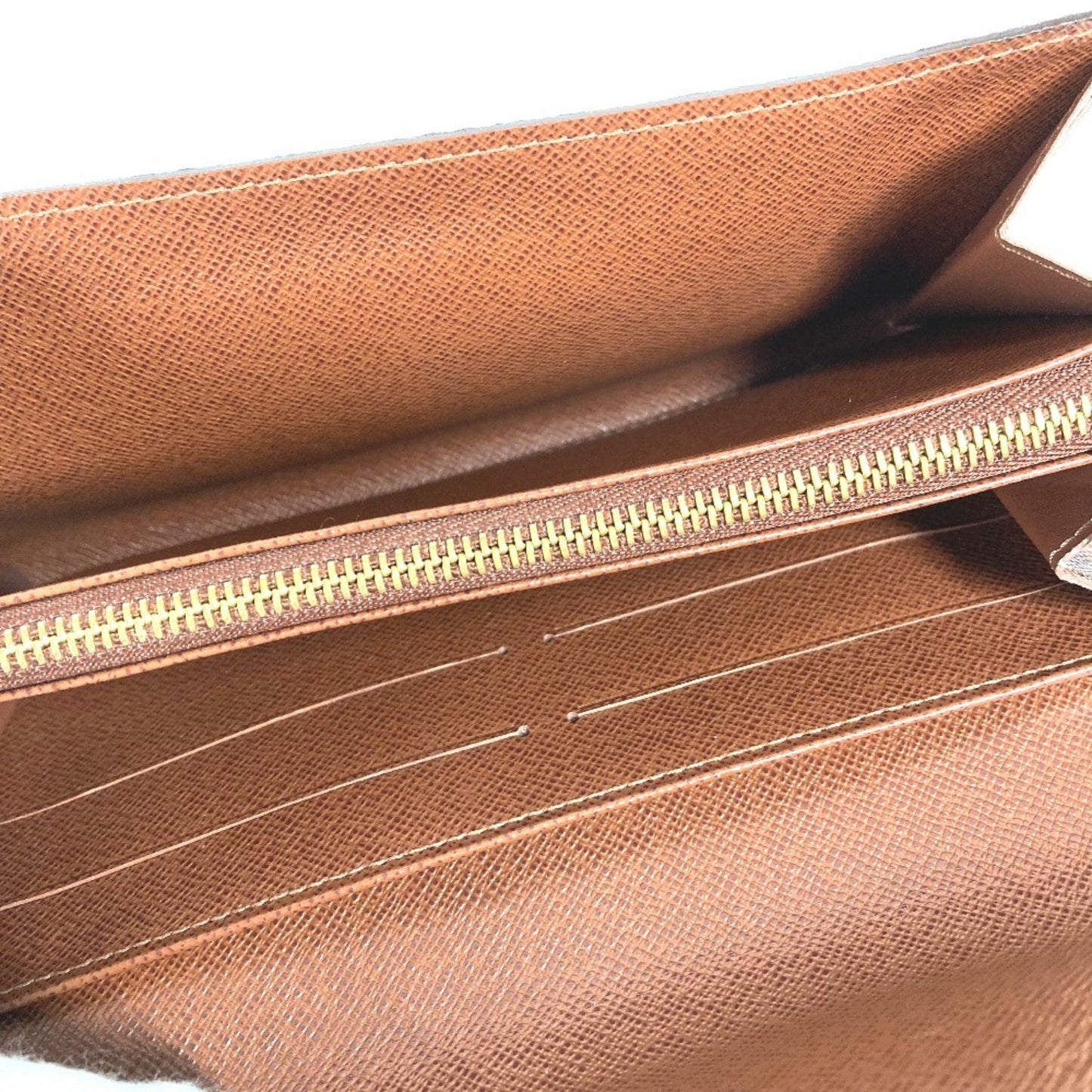 Louis Vuitton M61726 Monogram Porte Monnaie Credit Flap Long Wallet In Canvas