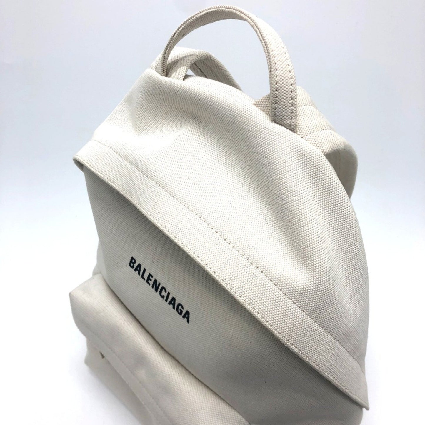 Balenciaga 552374 Logo Backpack White