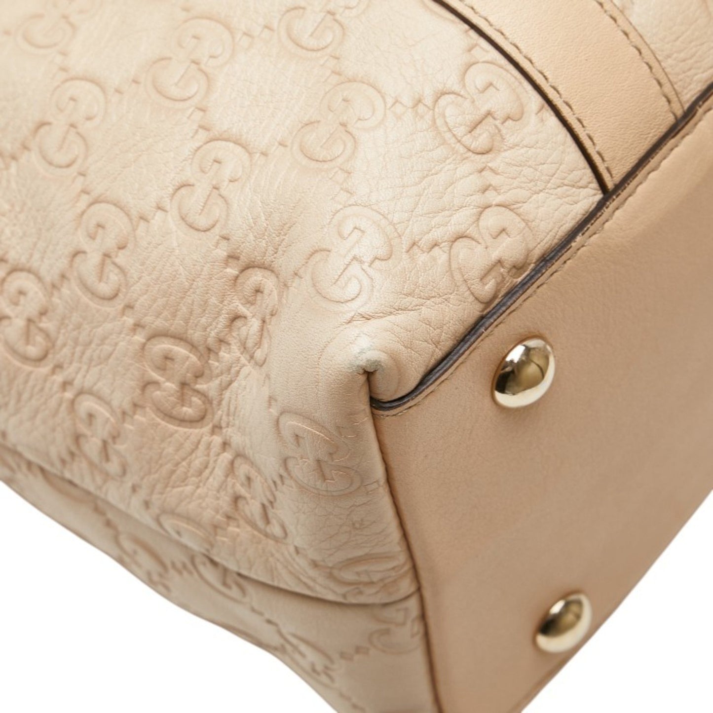 Gucci Guccissima Tote Bag 141470 Beige Pink Leather