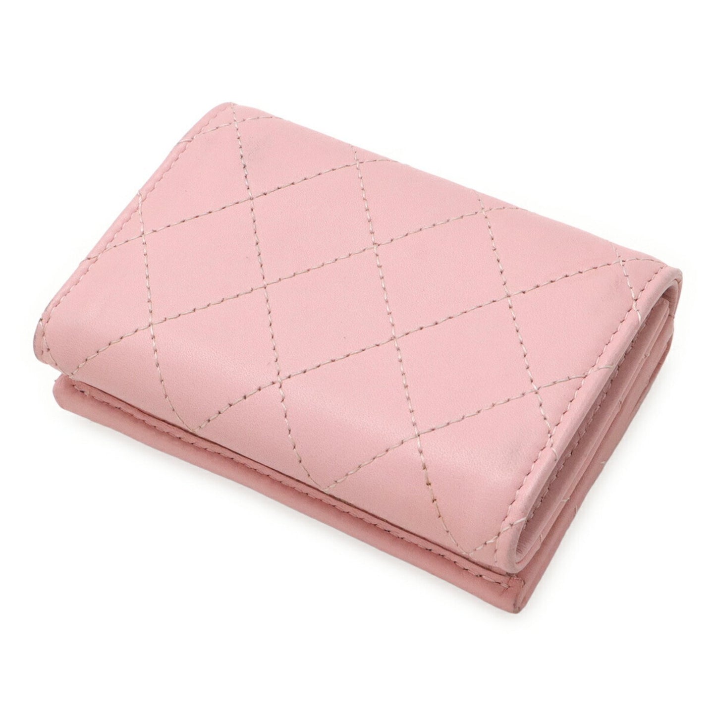 Chanel Matelasse Coco Mark Tri-Fold Wallet