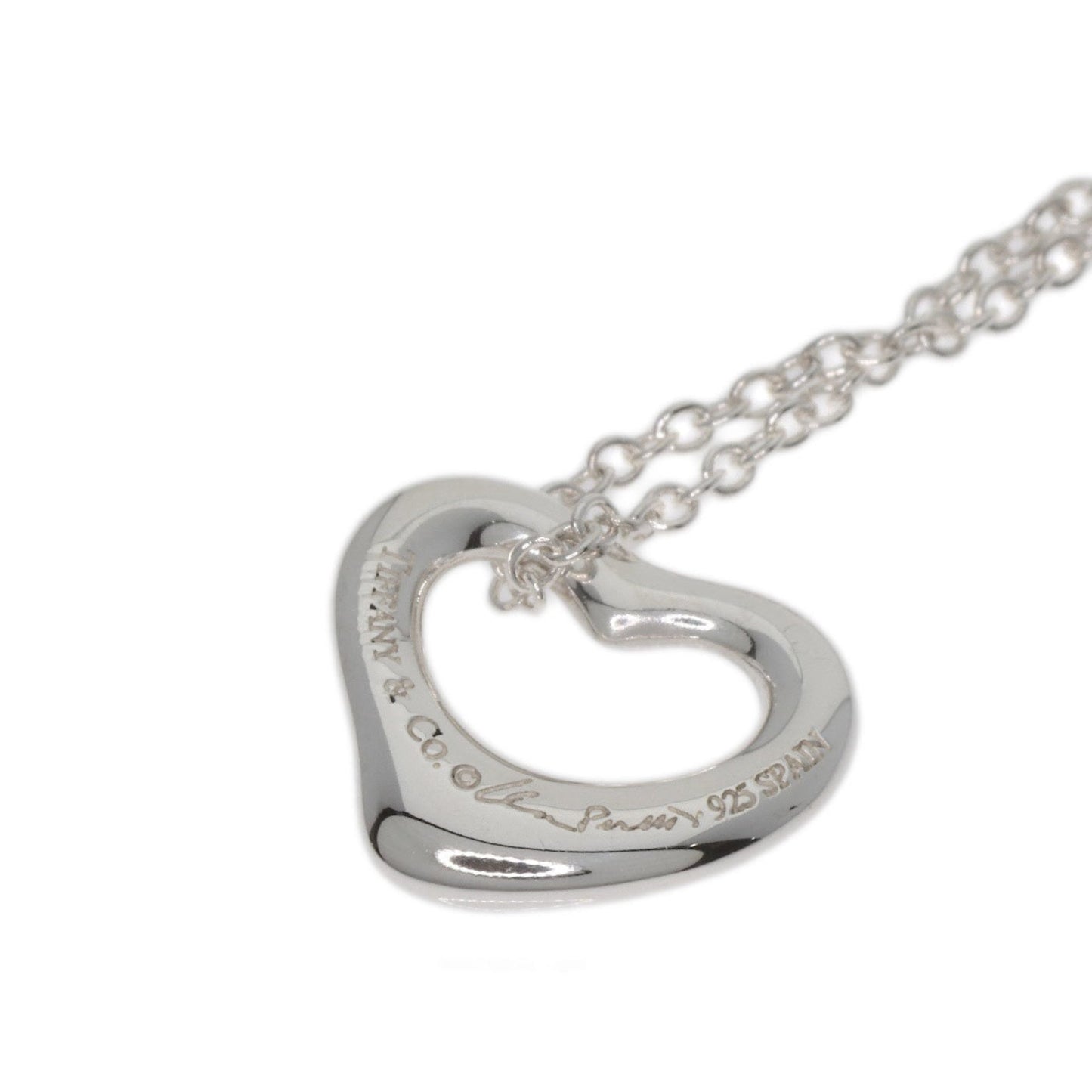 Tiffany & Co. Open Heart Necklace In Silver