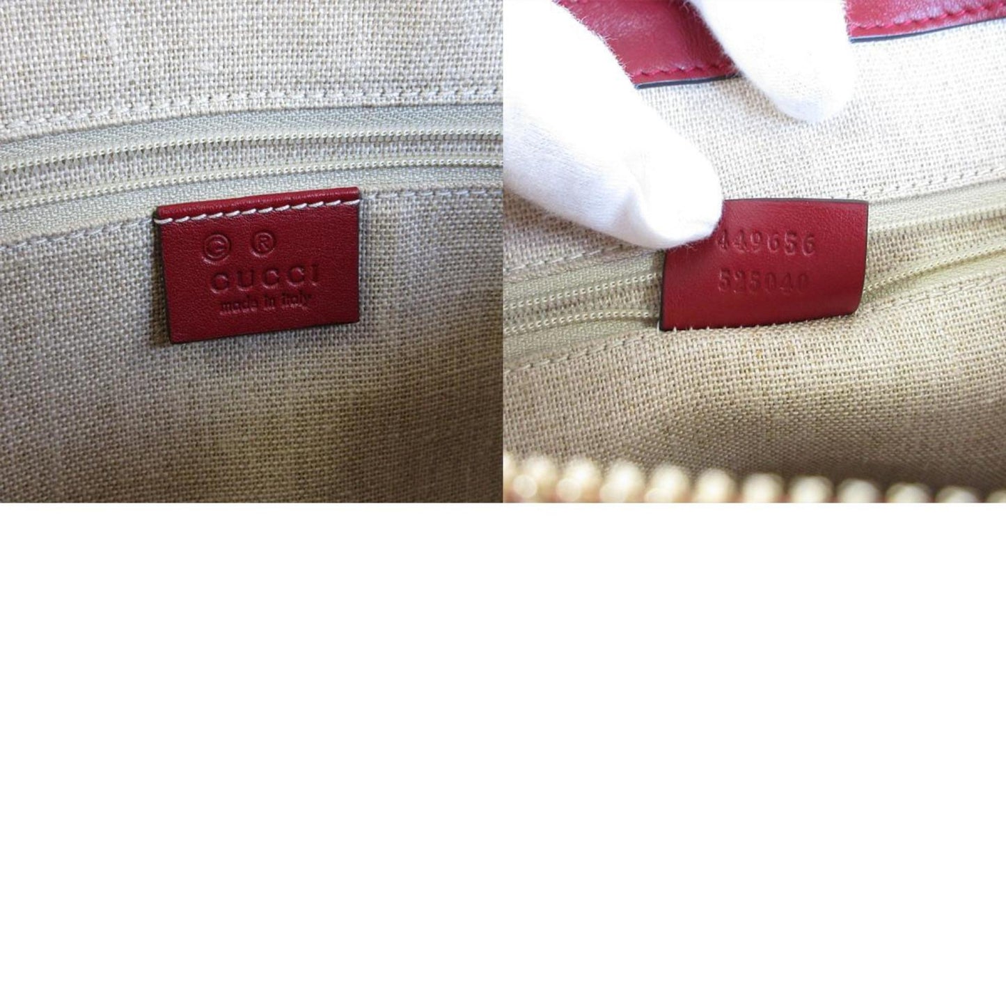 Gucci Handbag Shoulder Bag Micro Guccissima Leather Dark Red