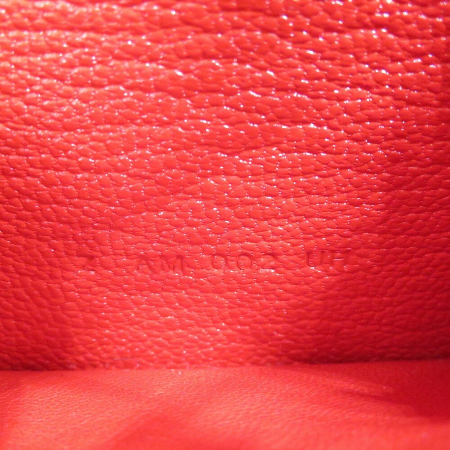 Hermes Lauris Luli Chevre Rouge Coeur Z Engraved Coin Case 1259Hermes