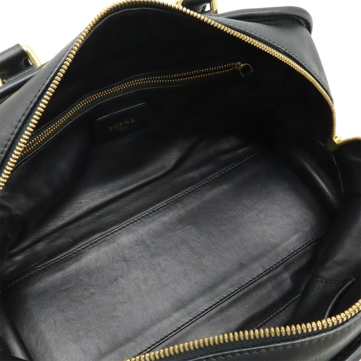Loewe Amazona 28 Anagram Handbag In Black Leather