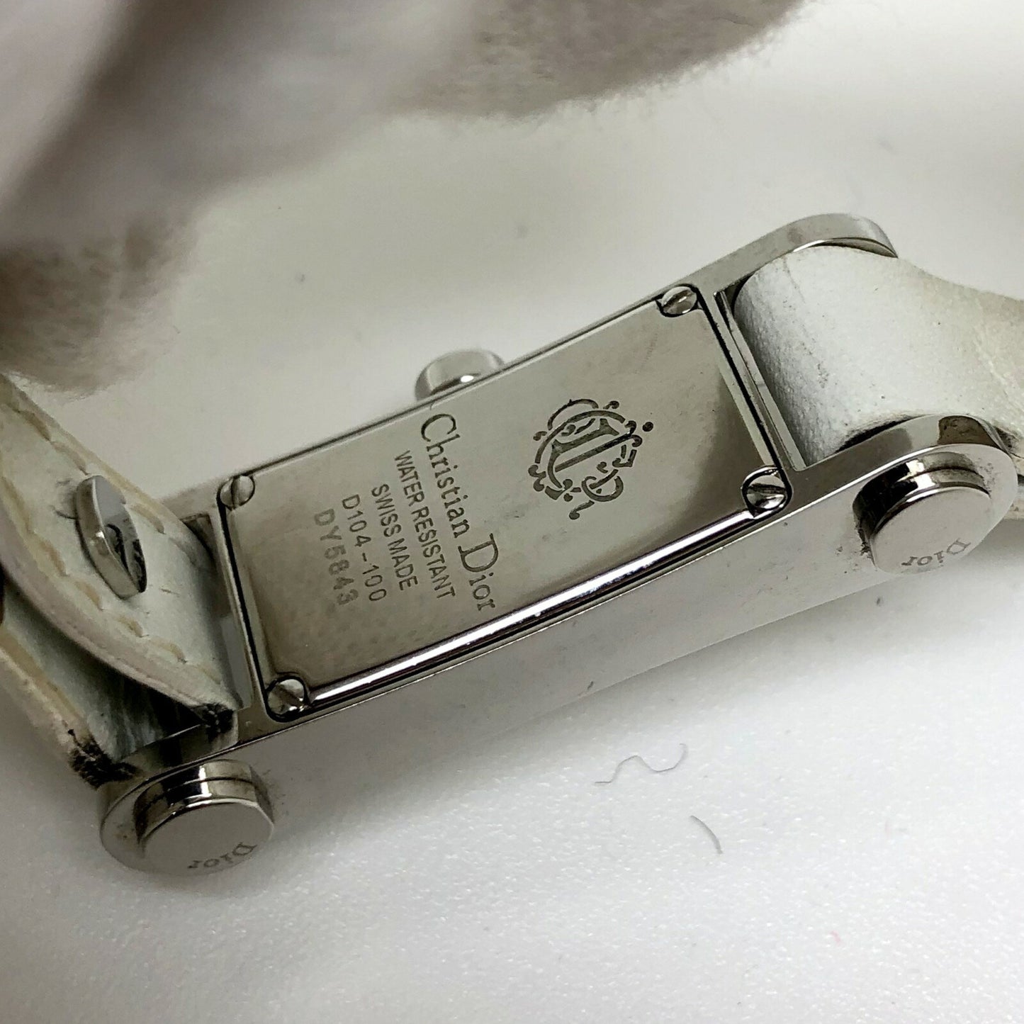 Christian Dior Quartz Watch D104-100 Silver White Dial