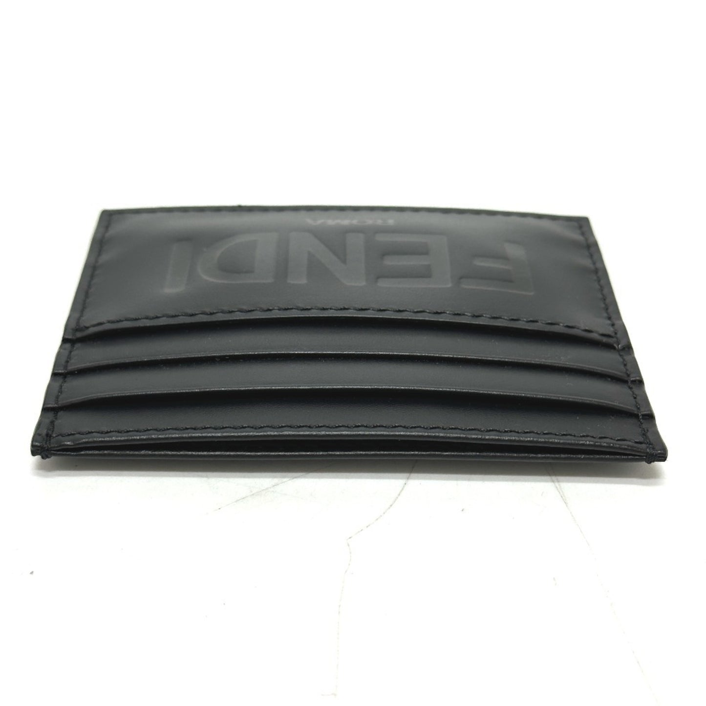 Fendi 7M0164 Business Card Holder Pass Case Holder/Card Leather