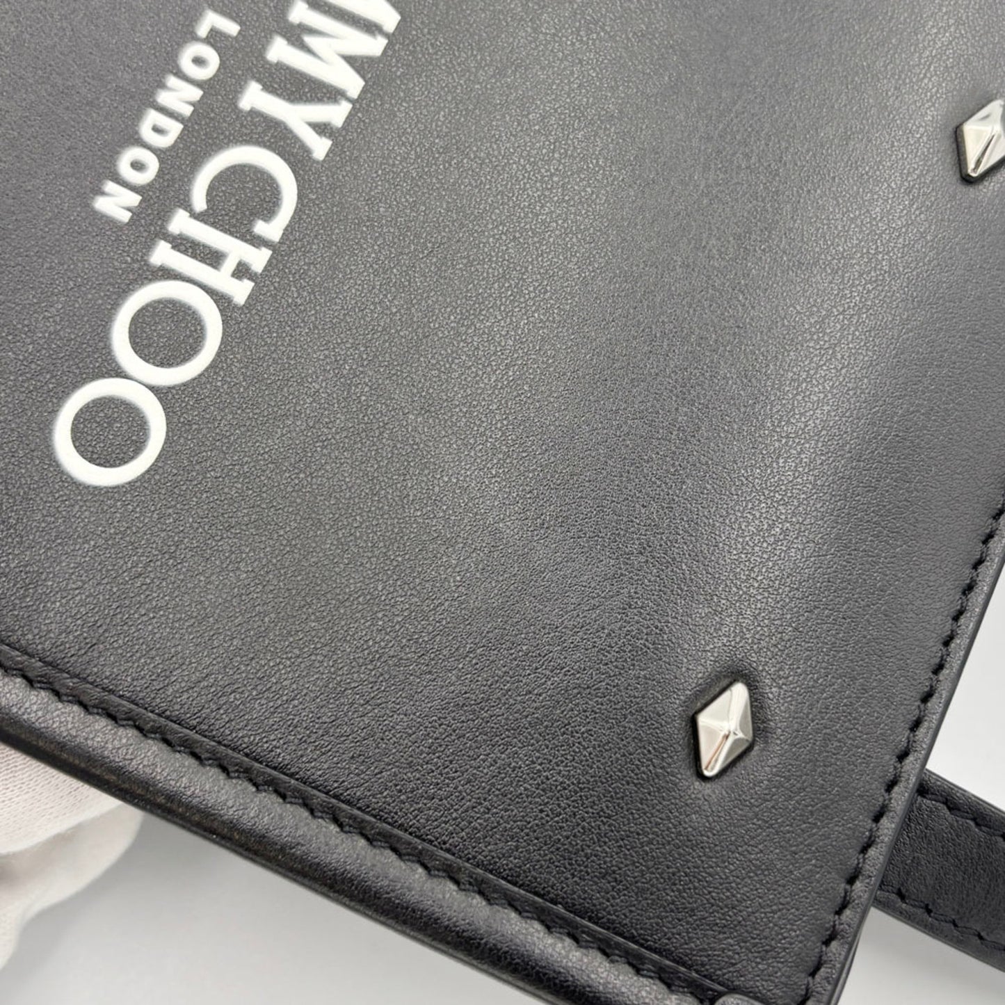Jimmy Choo Mini N S Tote Tote Bag Black Leather