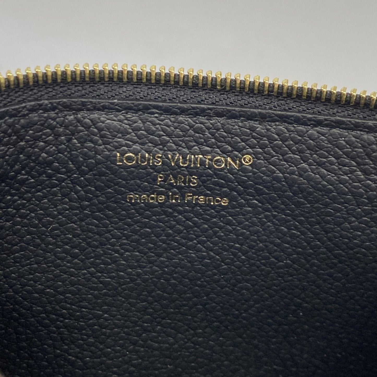 Louis Vuitton Monogram Empreinte Porte Carte Recto Verso Wallet/Coin Case M69421 Noir