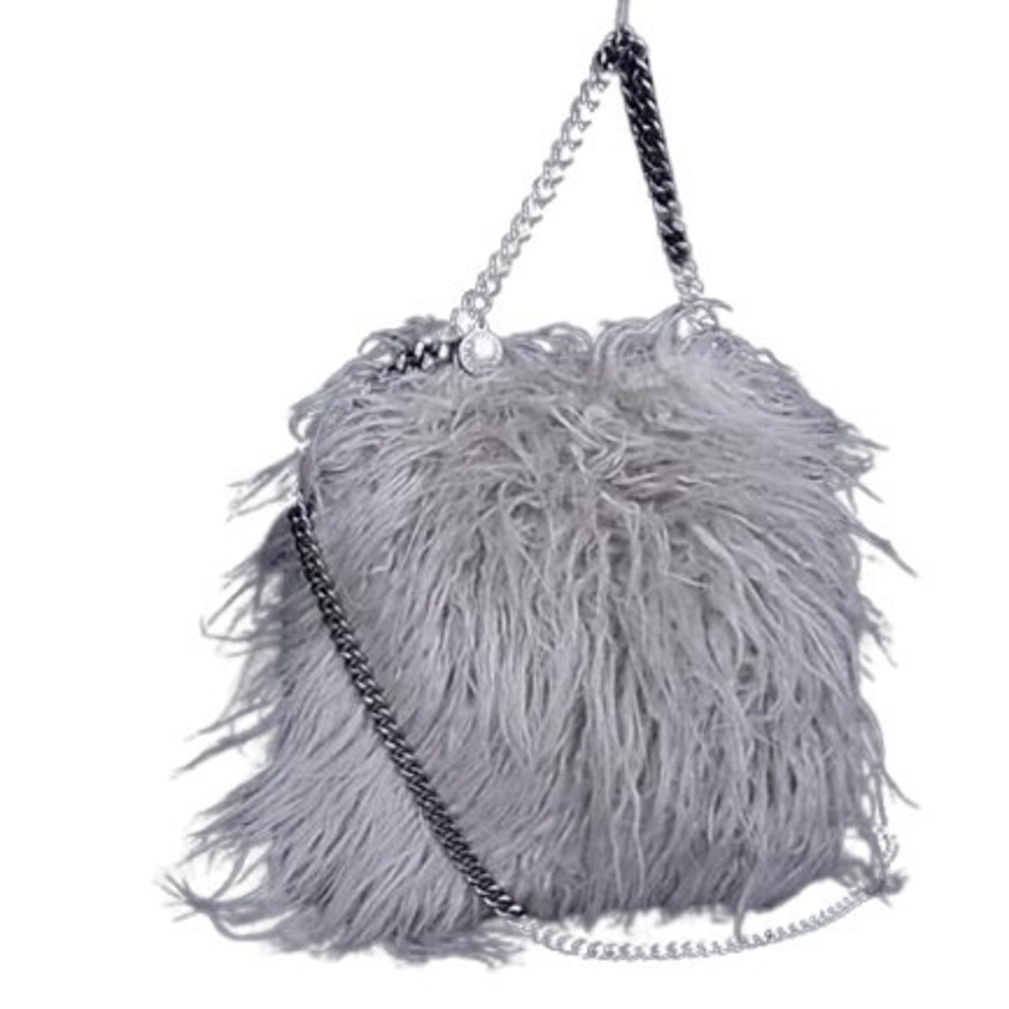 Stella Mccartney Falabella Shoulder Bag - Grey Fur