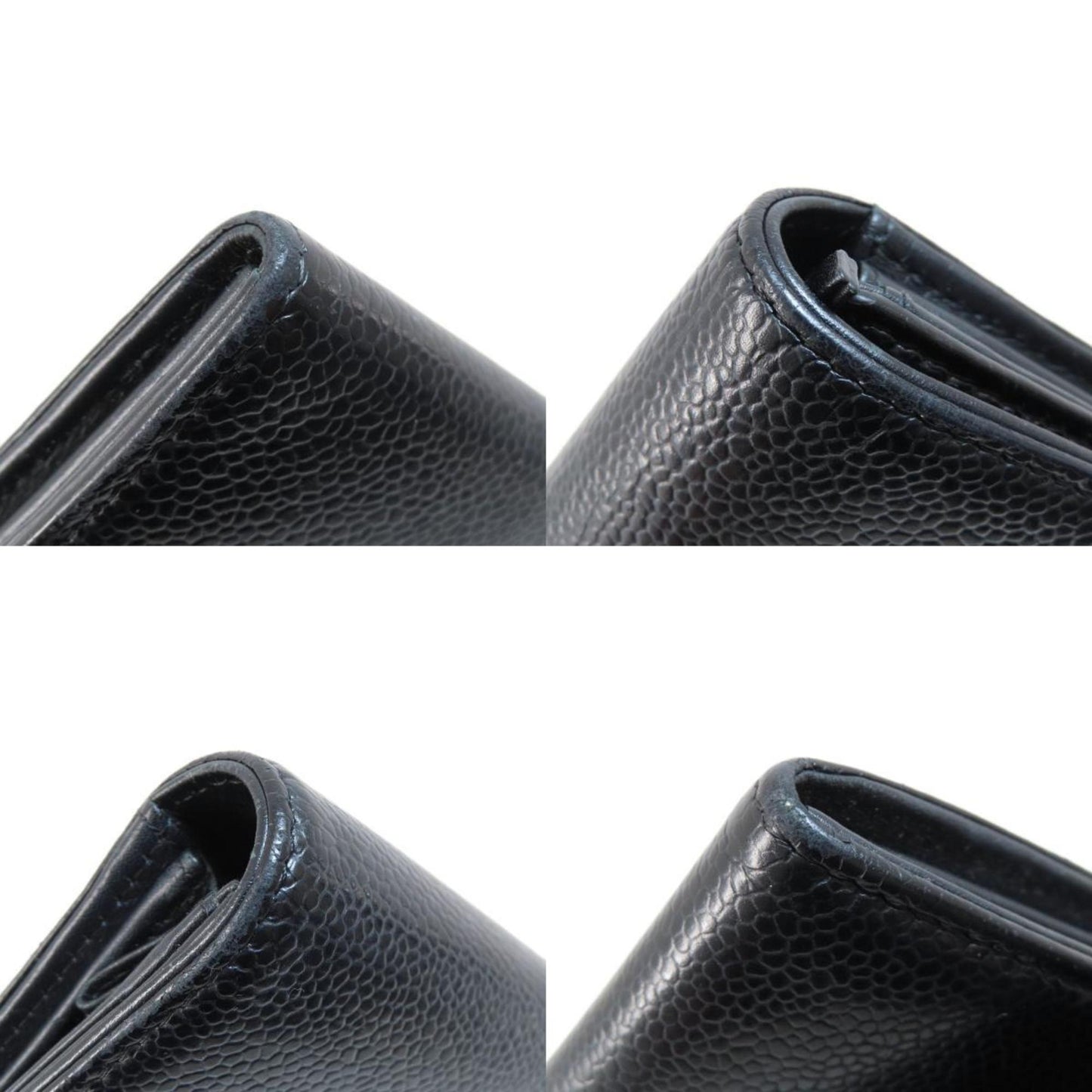 Chanel Coco Mark Long Wallet Caviar Skin