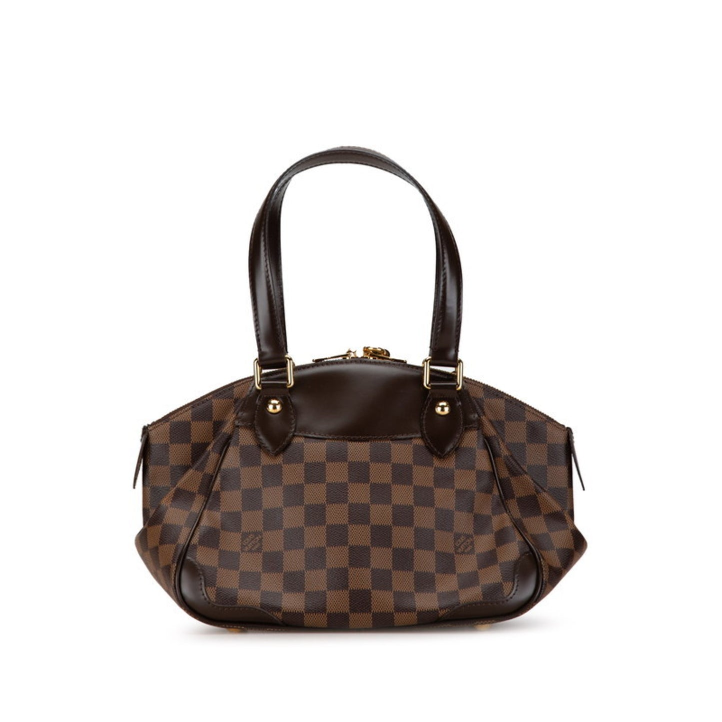 Louis Vuitton Damier Verona Pm Handbag N41117 Brown Pvc Leather
