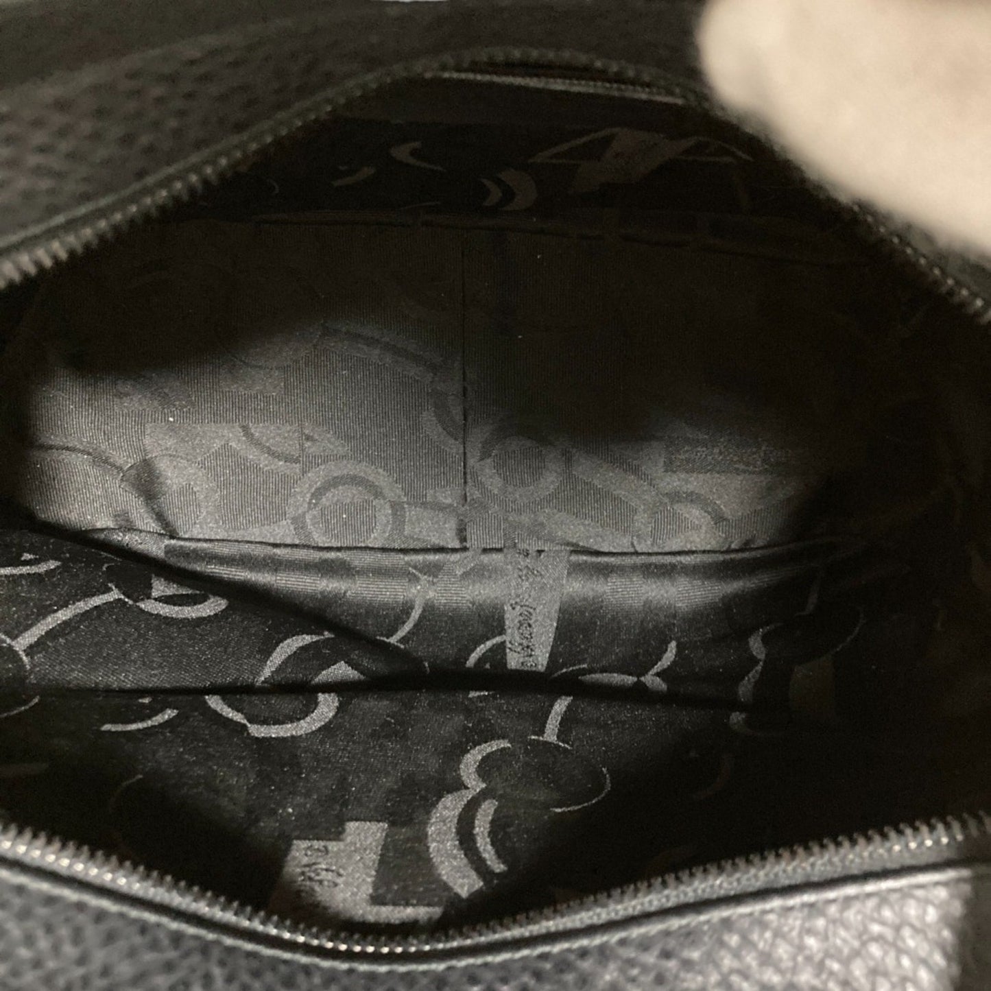 Salvatore Ferragamo Gancini Hardware Leather Tote Bag