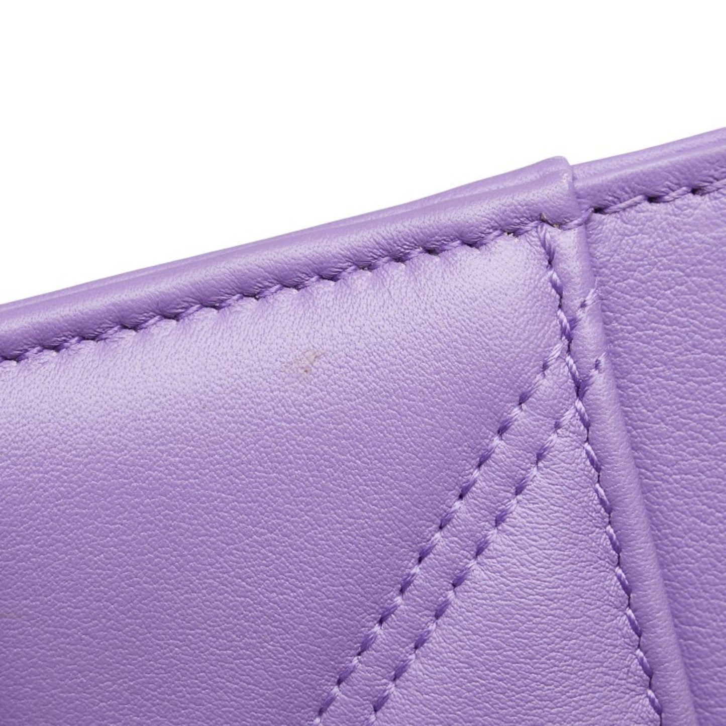 Bvlgari Serpenti Cabochon Card Case In Purple Leather
