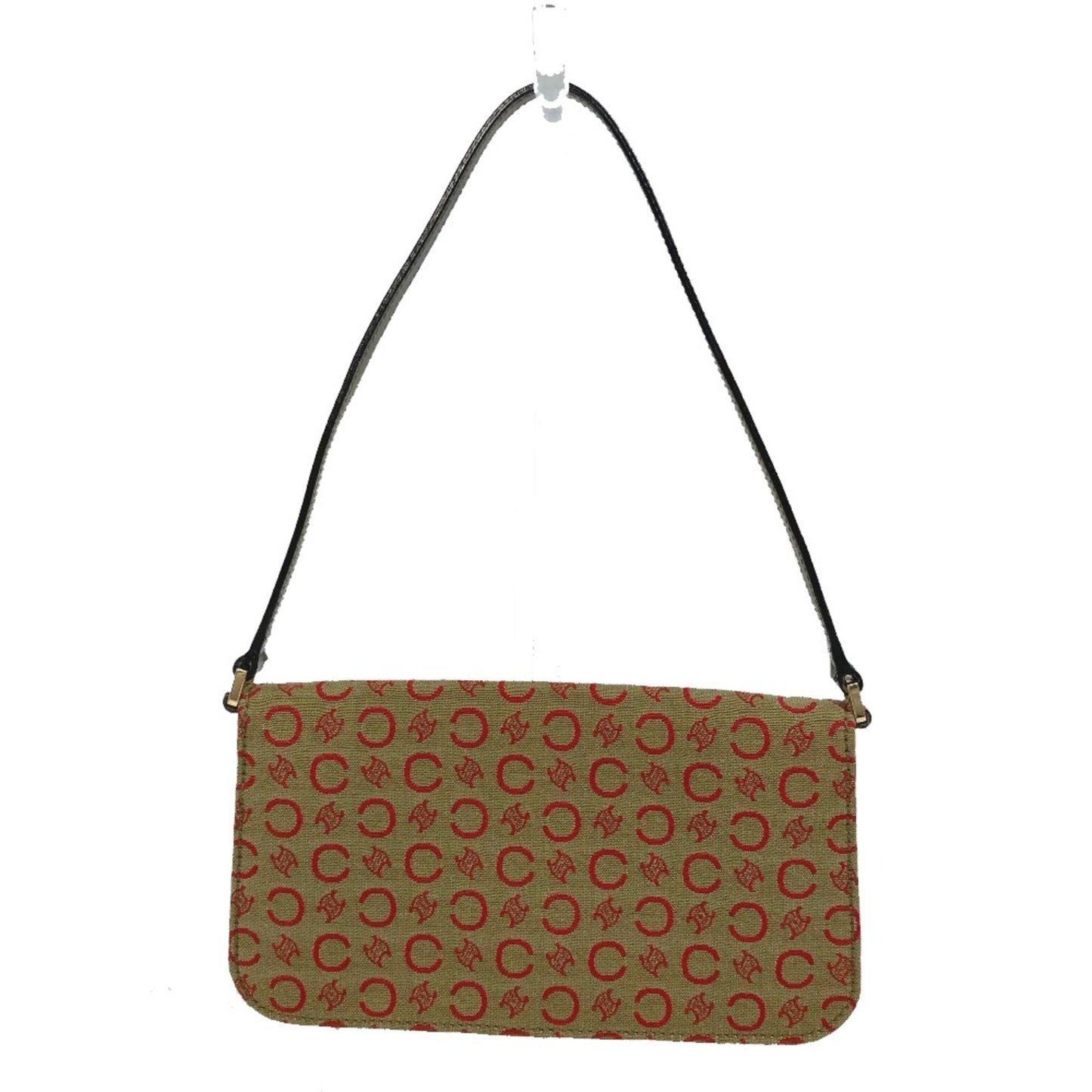 Celine Cmacadam Bag Mini Hand Bag Accessory Pouch Khaki X Red