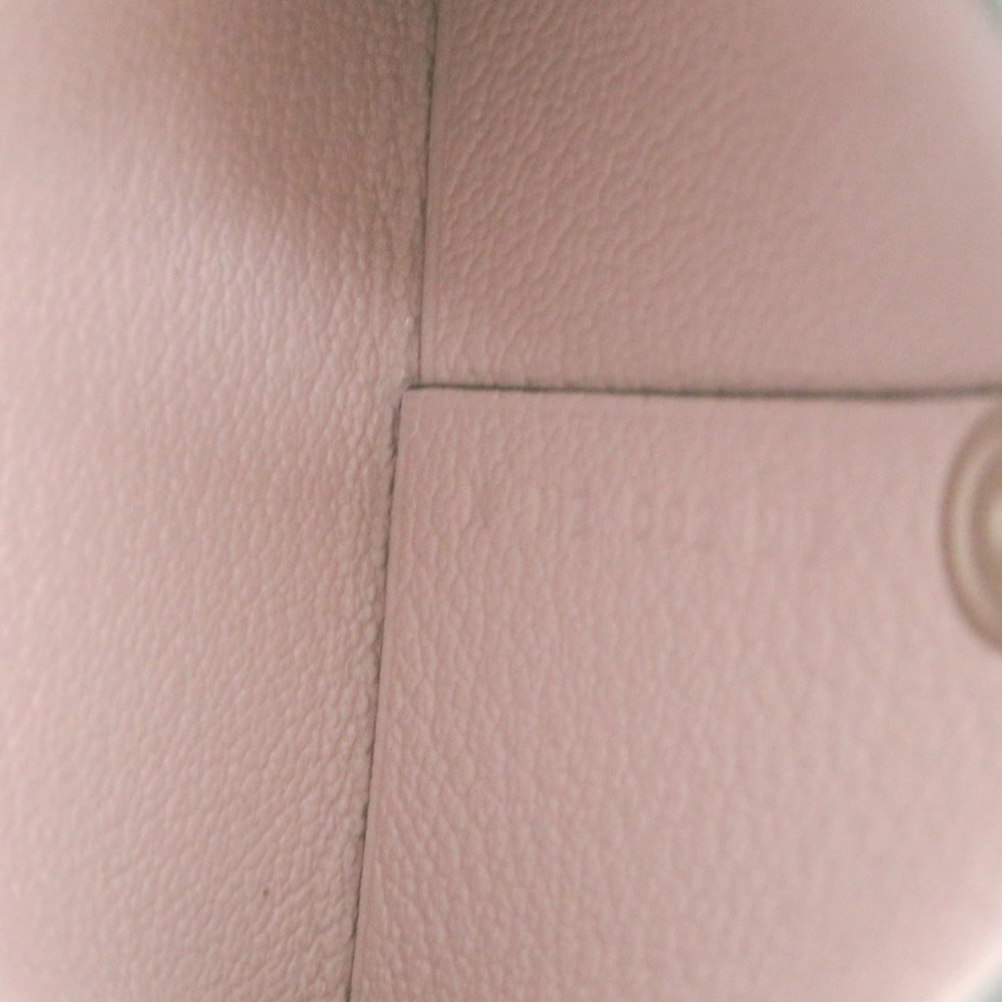 Like New Herms Bastia Verso Chevre Mysore Bamboo/Rose Darling Silver Hardware