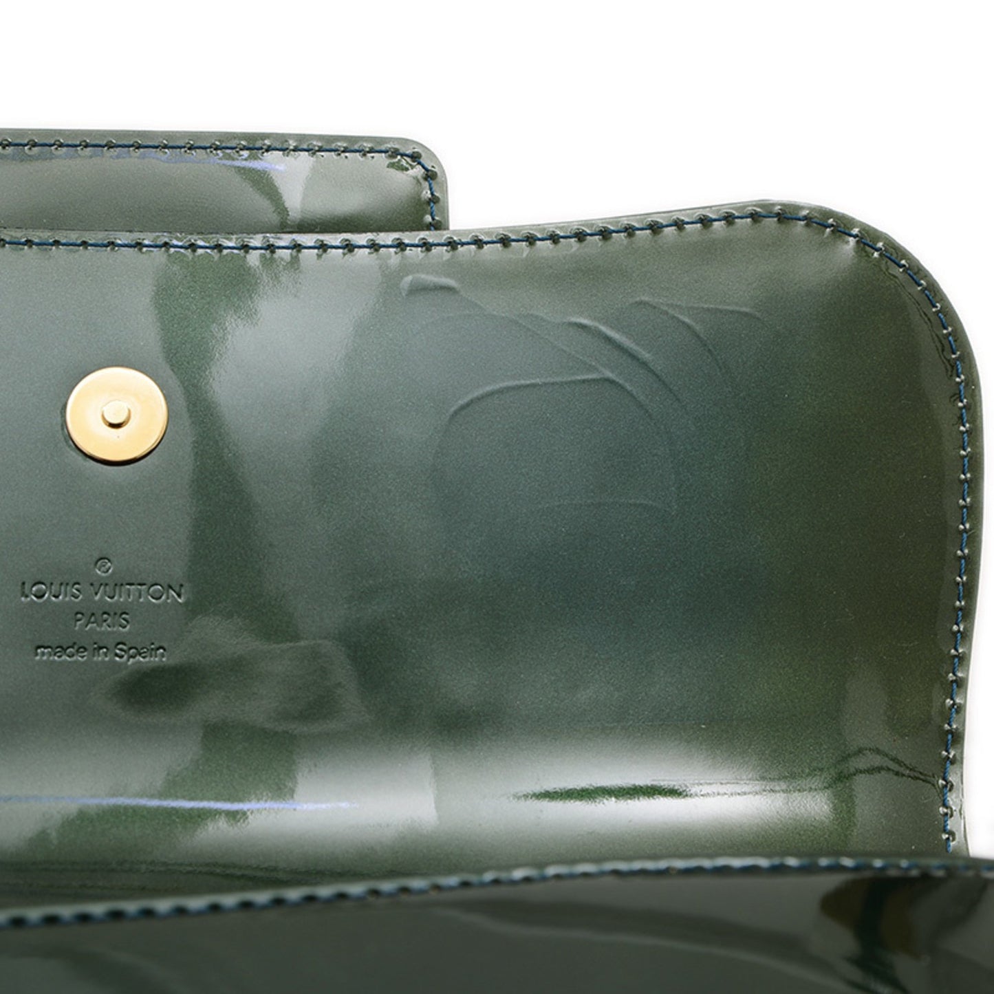 Louis Vuitton Vernis Pochette Soby Clutch Bag Blue Infini M93488 Bp