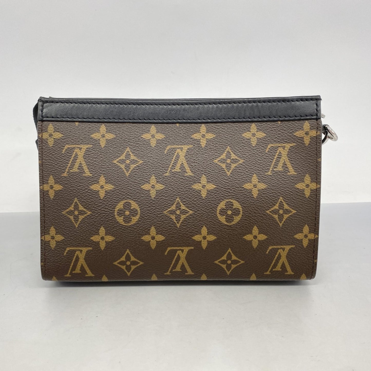 Louis Vuitton Monogram Macassar Gaston Wearable Wallet Shoulder Bag M14036 Brown/Black