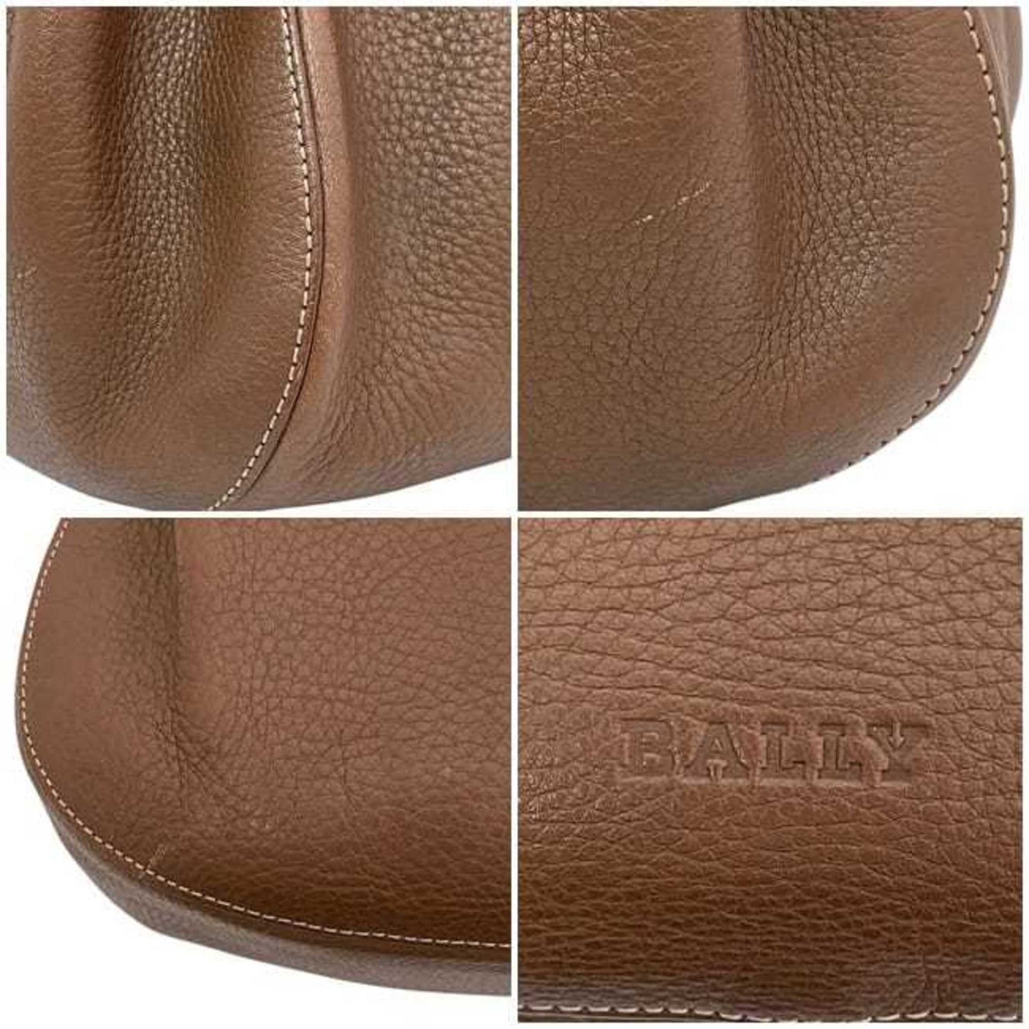 Bally Bag Ec-23781 Brown Leather Gg-De Endere Bally
