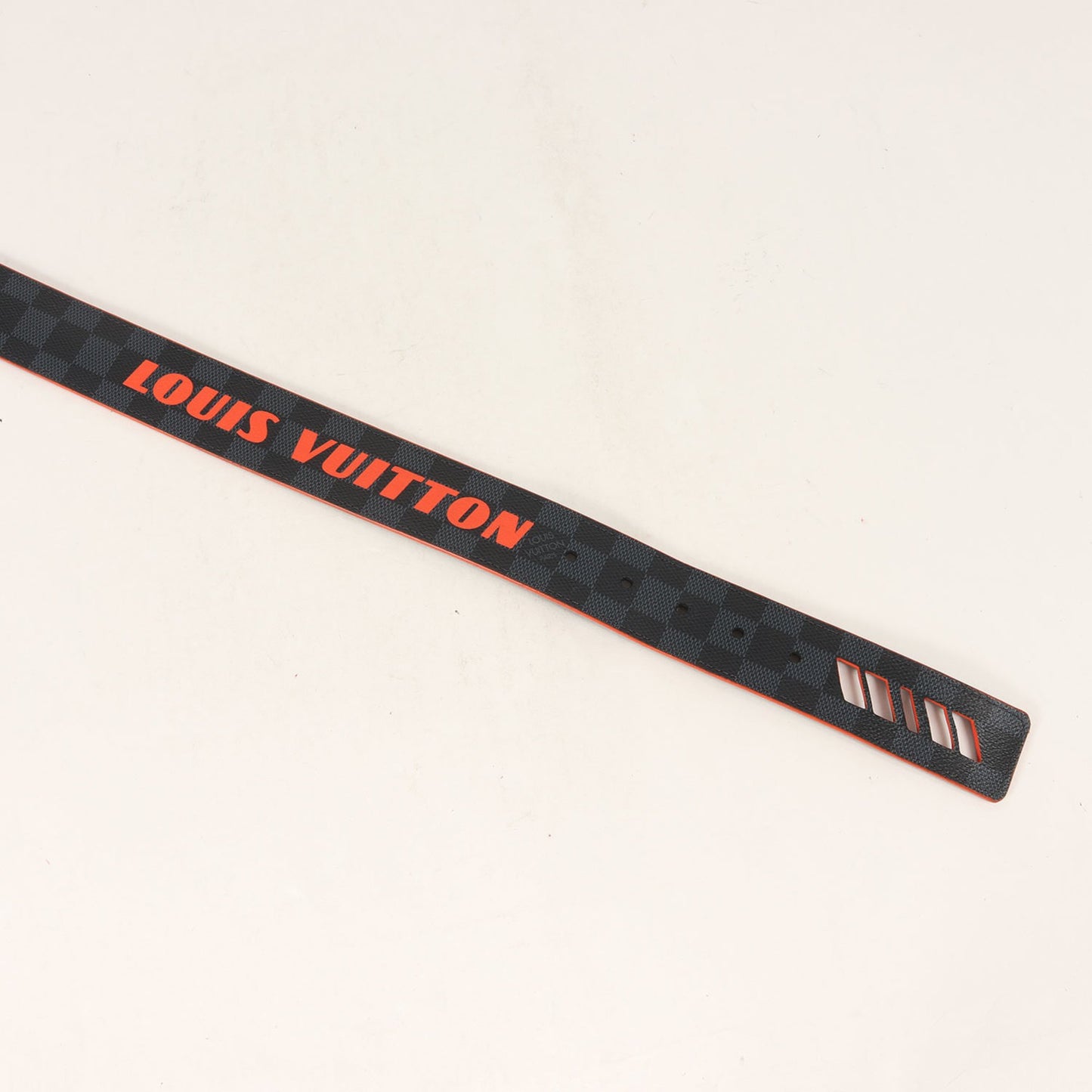 Louis Vuitton Louis Vuitton Belt Size: 95/38 Santur Damier Cobalt 40Mm Reversible Navy Orange