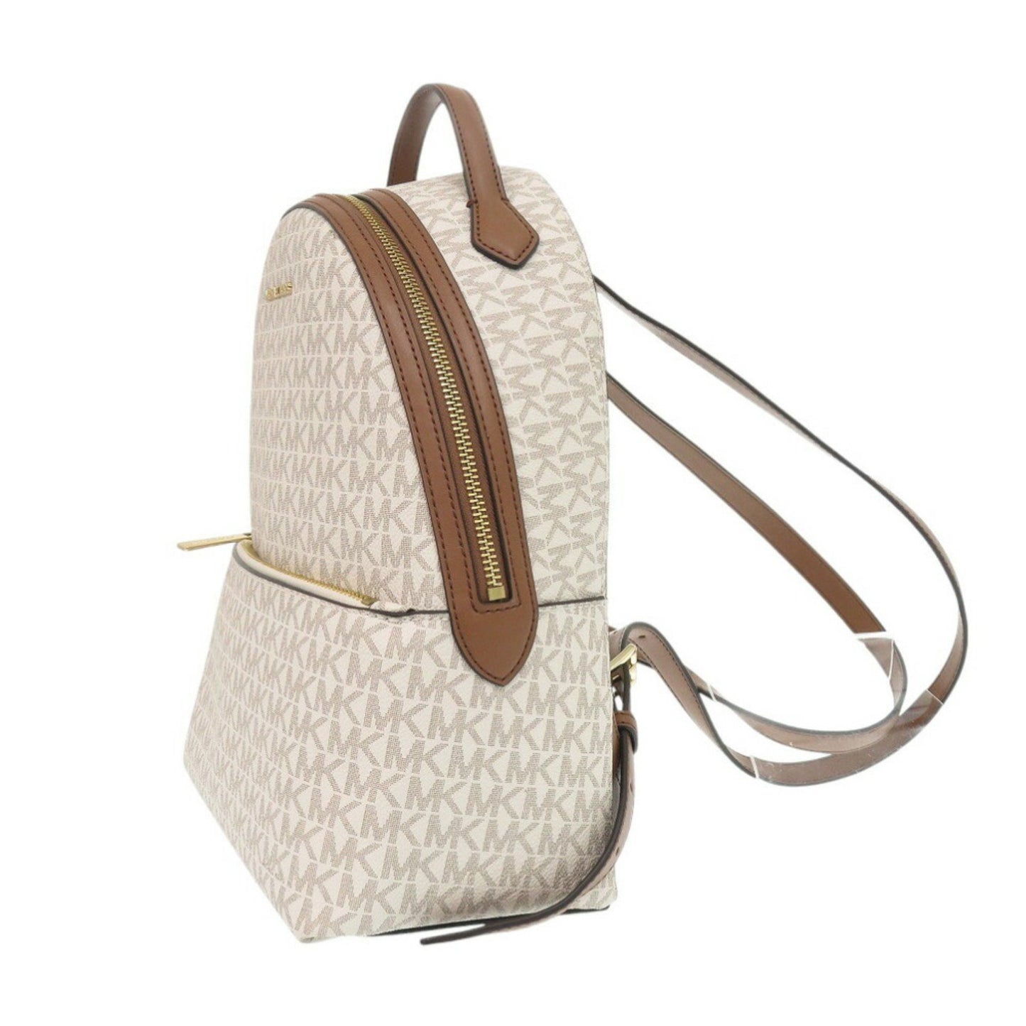 Unused Michael Kors Sheila Front Pocket Backpack Mk Signature 35F3G6Hb6B150 Coated Canvas Vanilla