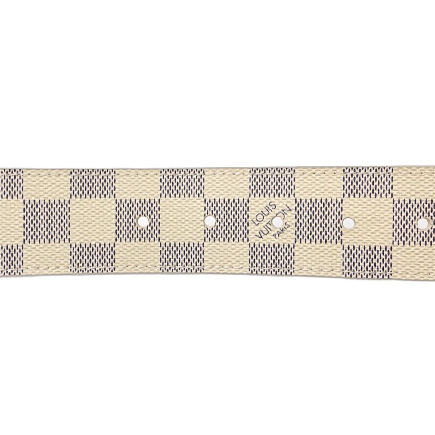 Louis Vuitton Damier Azur Belt M9609U With Lv Initials