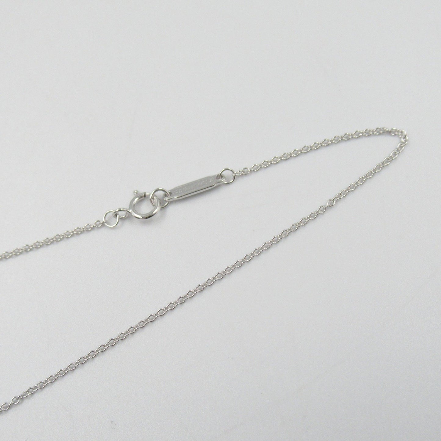 Tiffany & Co. T Smile Small Pink Sapphire Necklace