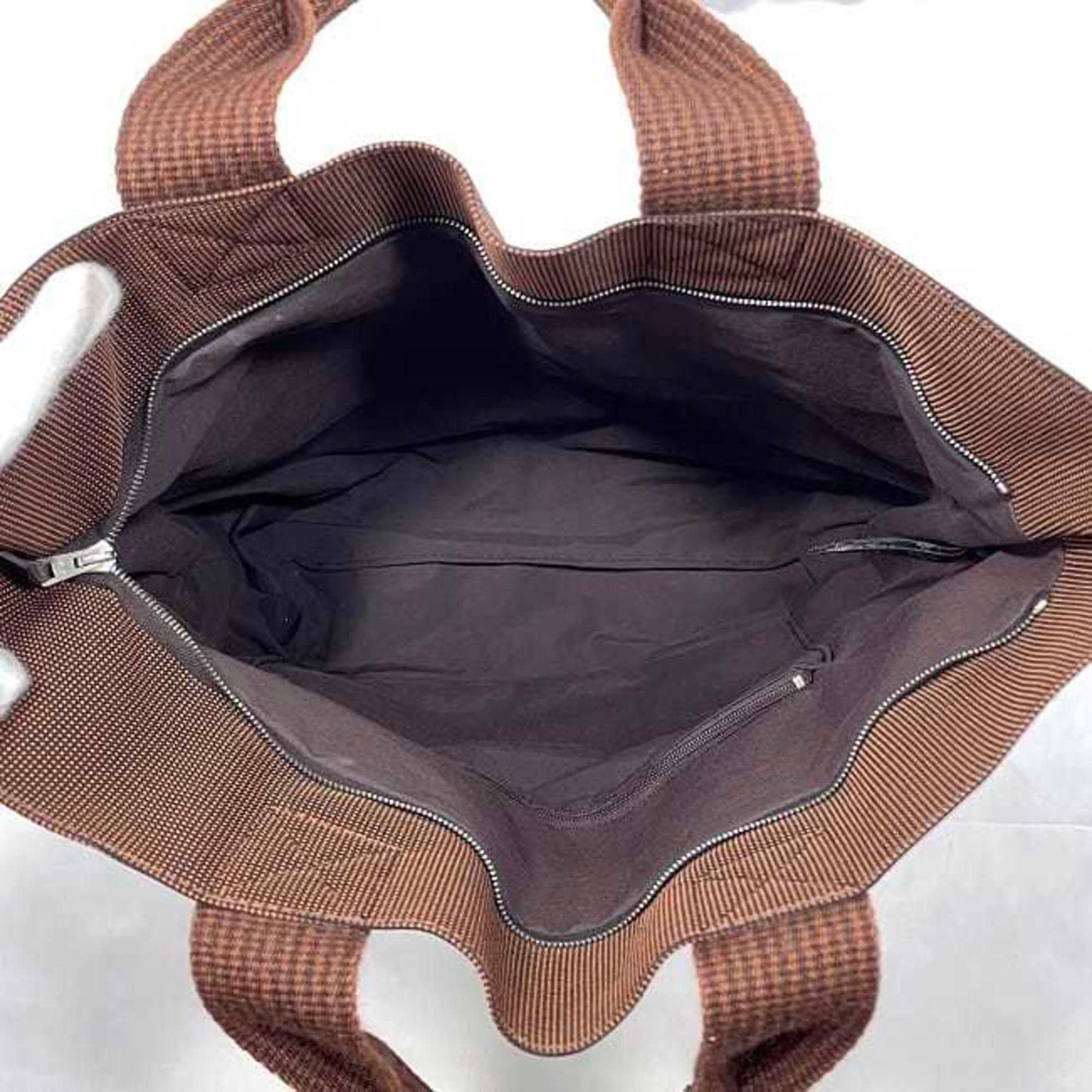 Hermes Tote Bag Air Line Cabas Ec-23249 Brown Canvas Hermes A4