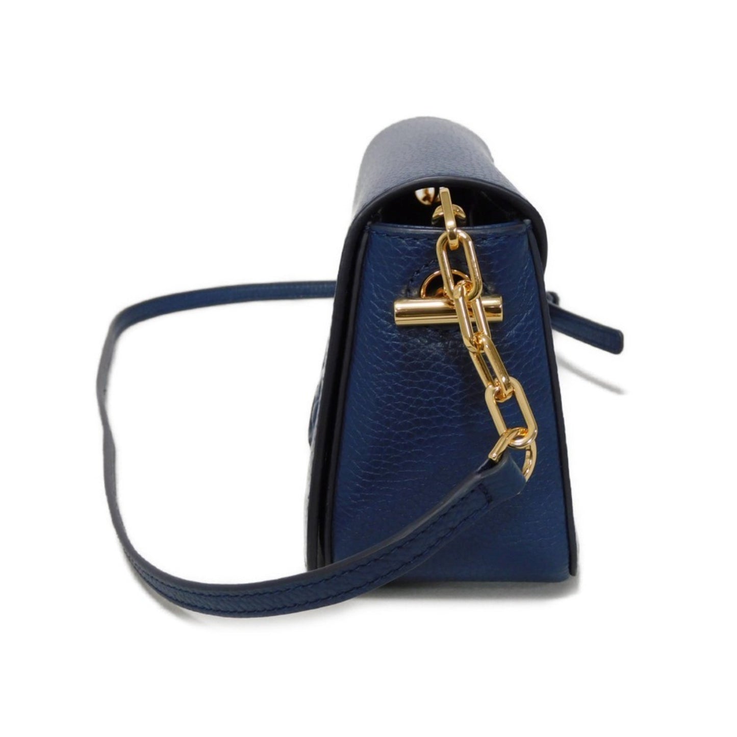 Tory Burch Thea Mini Shoulder Bag Tassel Crossbody Unused Double T Embossed Royal Navy 67303