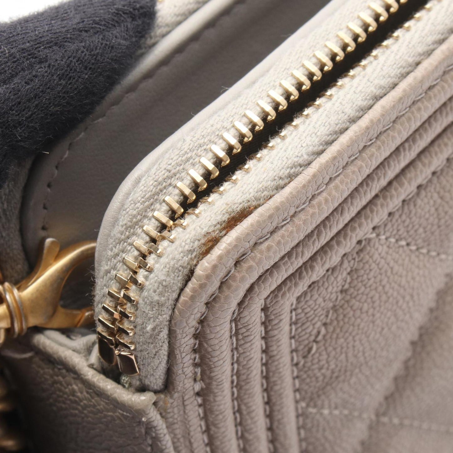 Chanel Boy Chanel Shoulder Bag In Grained Calfskin Leather