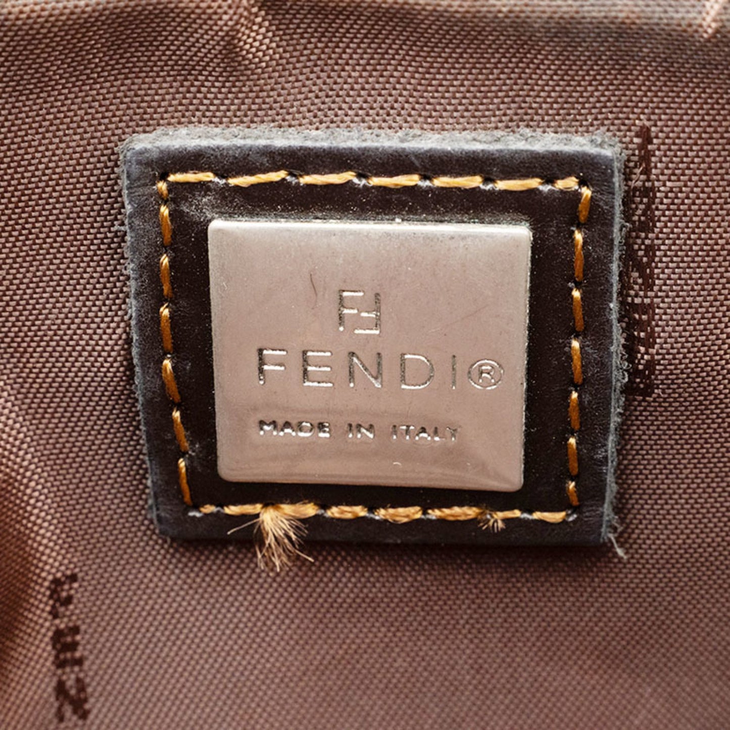 Fendi Zucca Shoulder Bag 8Br042 Canvas | Leather Beige