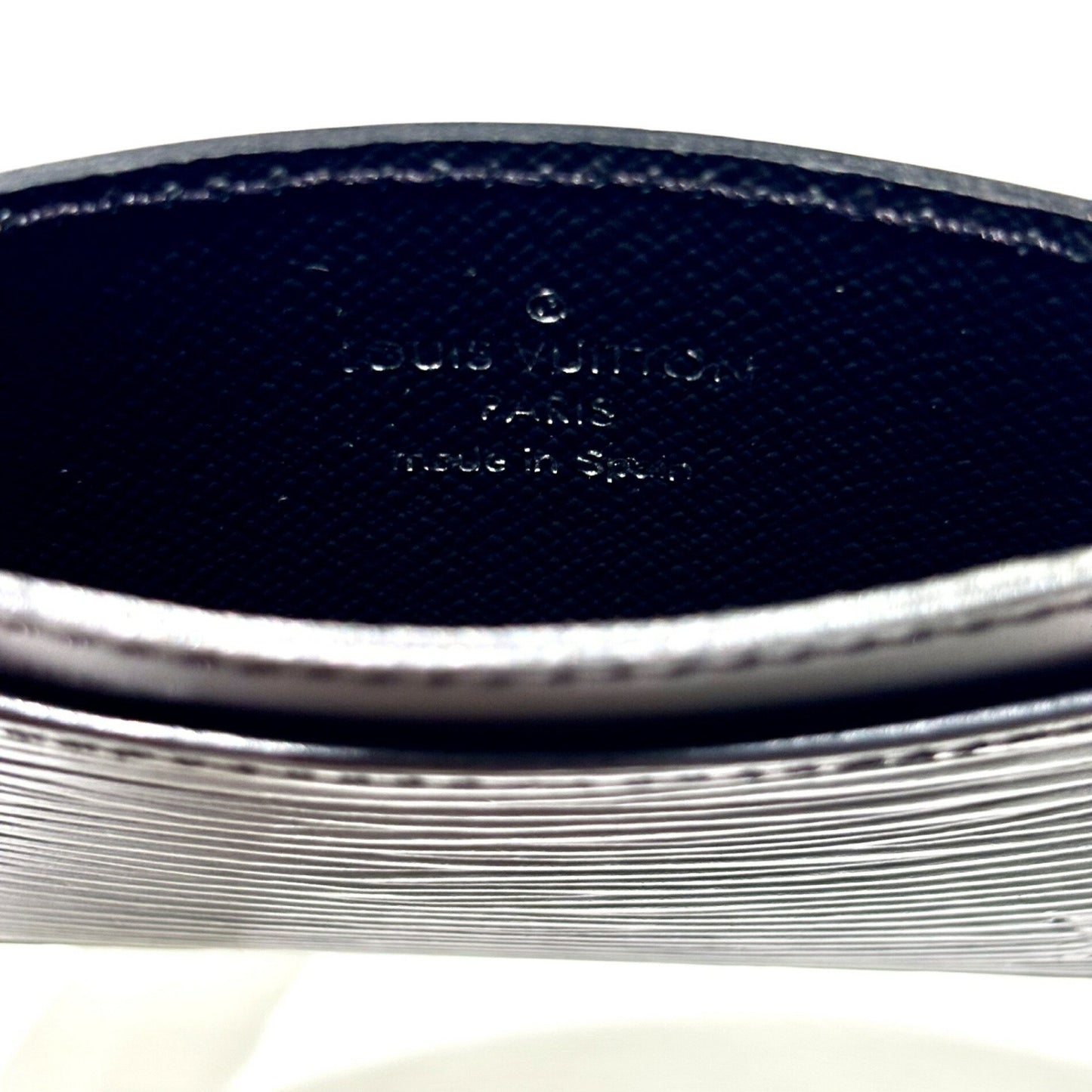 Louis Vuitton Porte Carte Sample Epi Business Card Holder/Card Case Pass Black Leather M63512 Louis