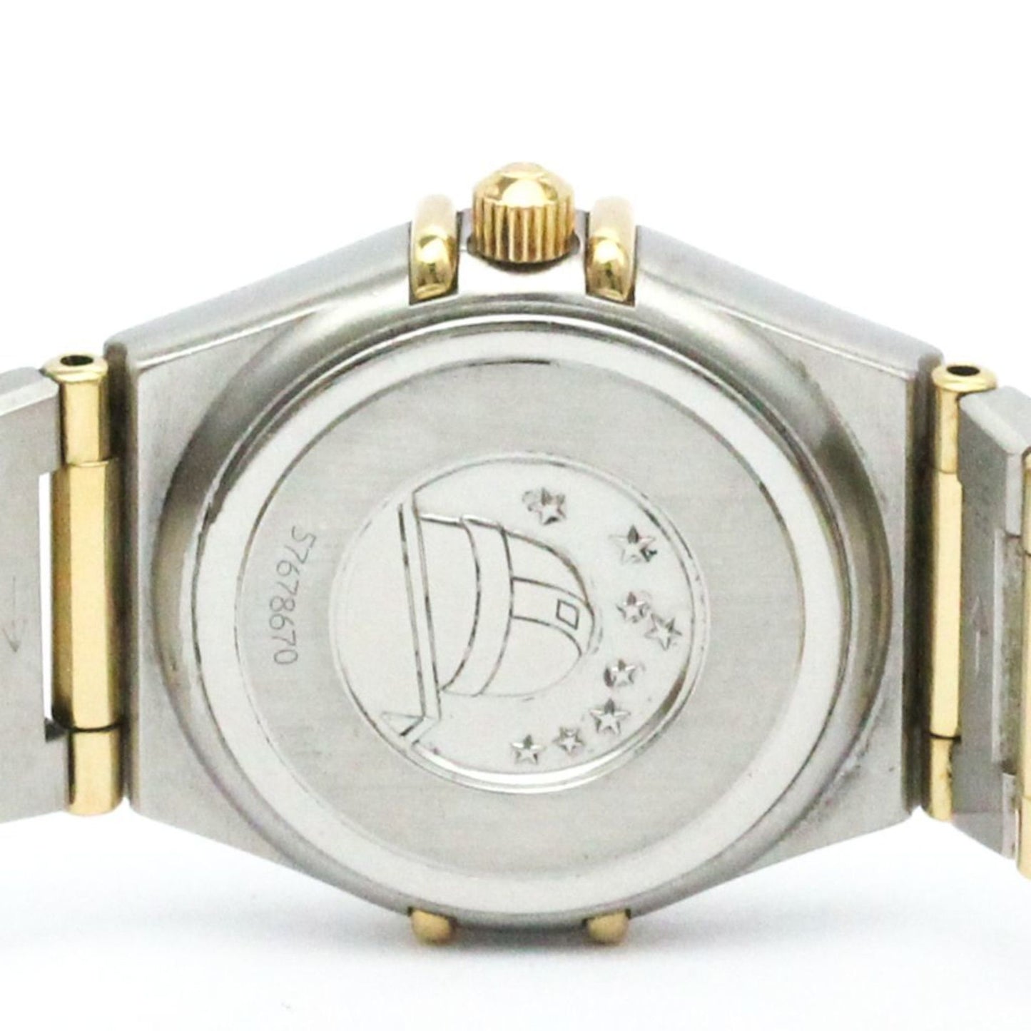 Polished Omega Constellation Diamond 18K Gold Steel Watch 1267.30 Bf581978