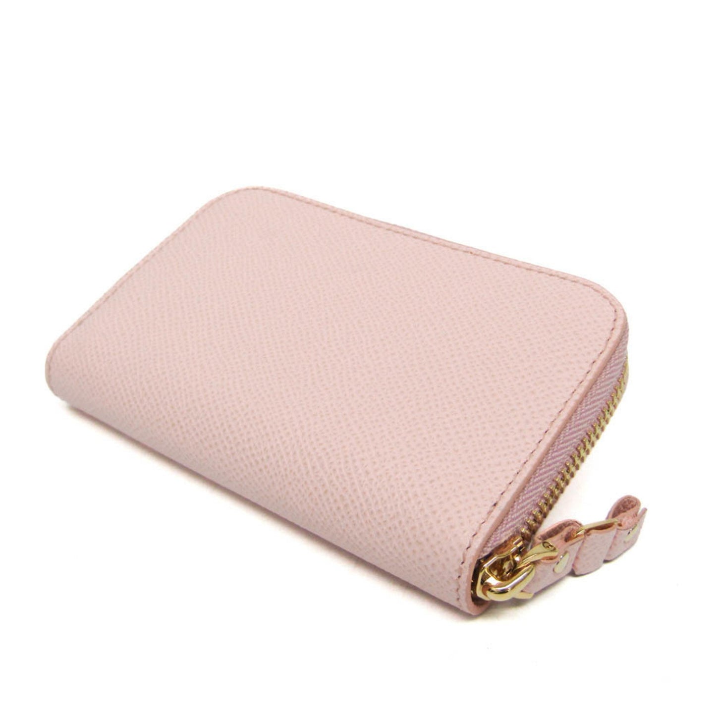 Salvatore Ferragamo Vara Iy-22D288 Leather Card Case Light Pink