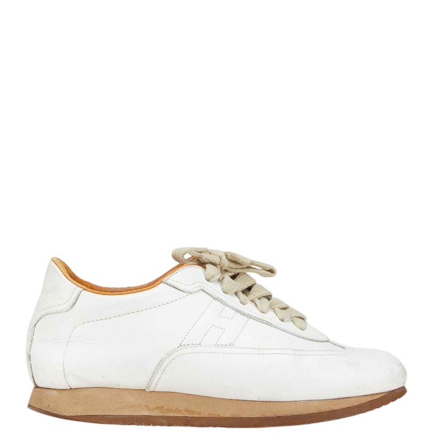 Hermes Quick Sneakers Size: 36 White Leather