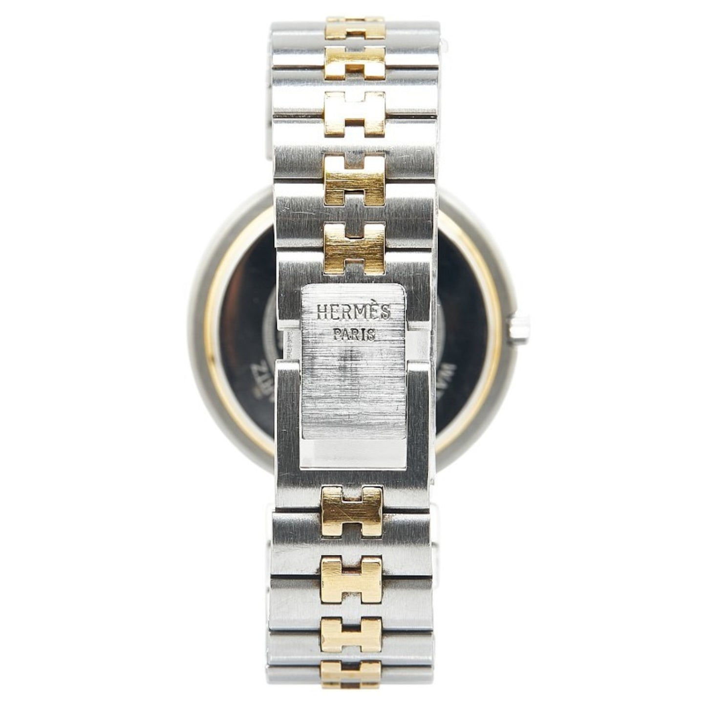 Hermes Profile Watch Quartz White Dial Stainless Steel